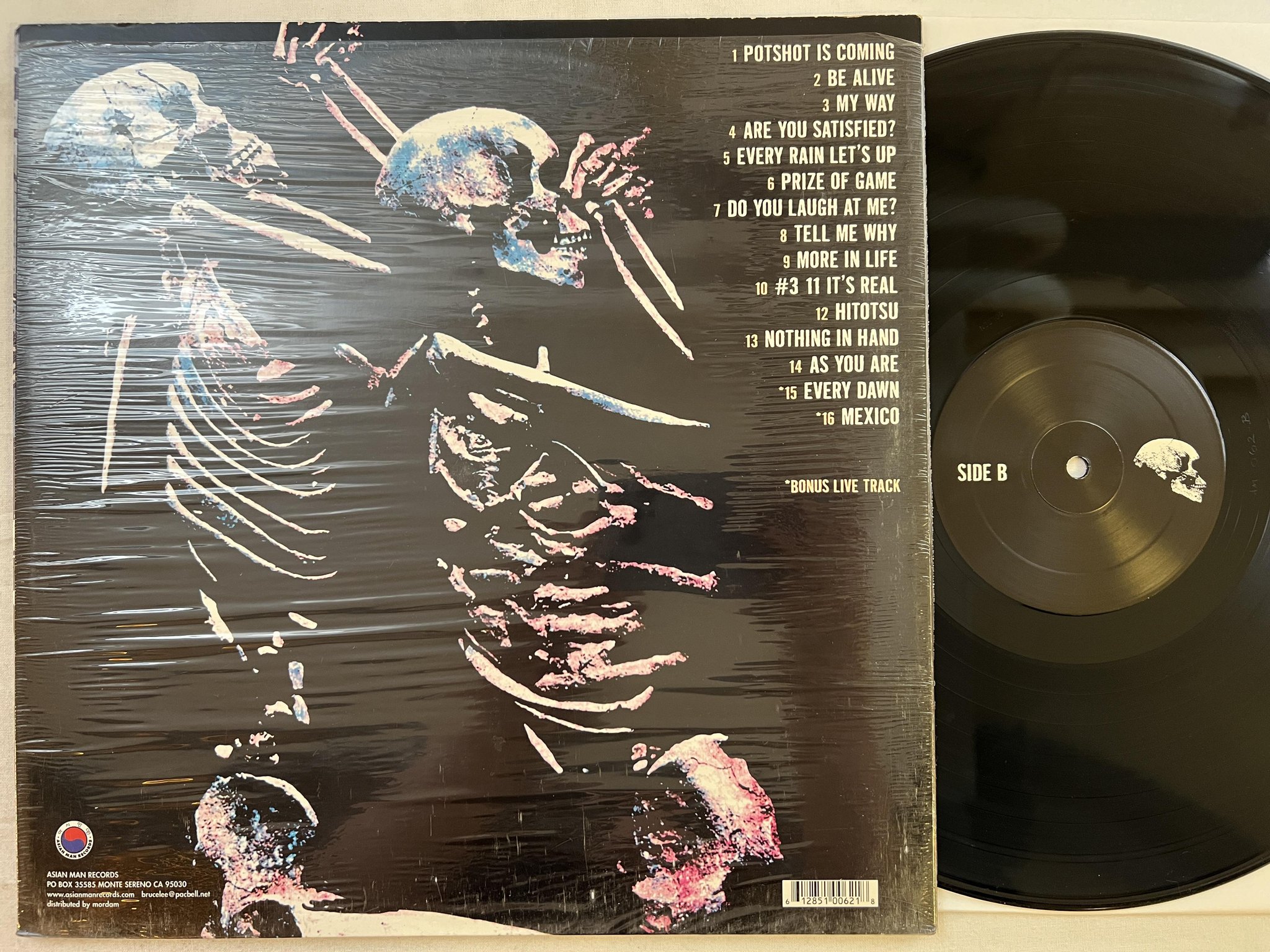 Omslagsbild för skivan POTSHOT 'Til I Die LP 2000 US asian man AM-062 *** SKA / PUNK ***