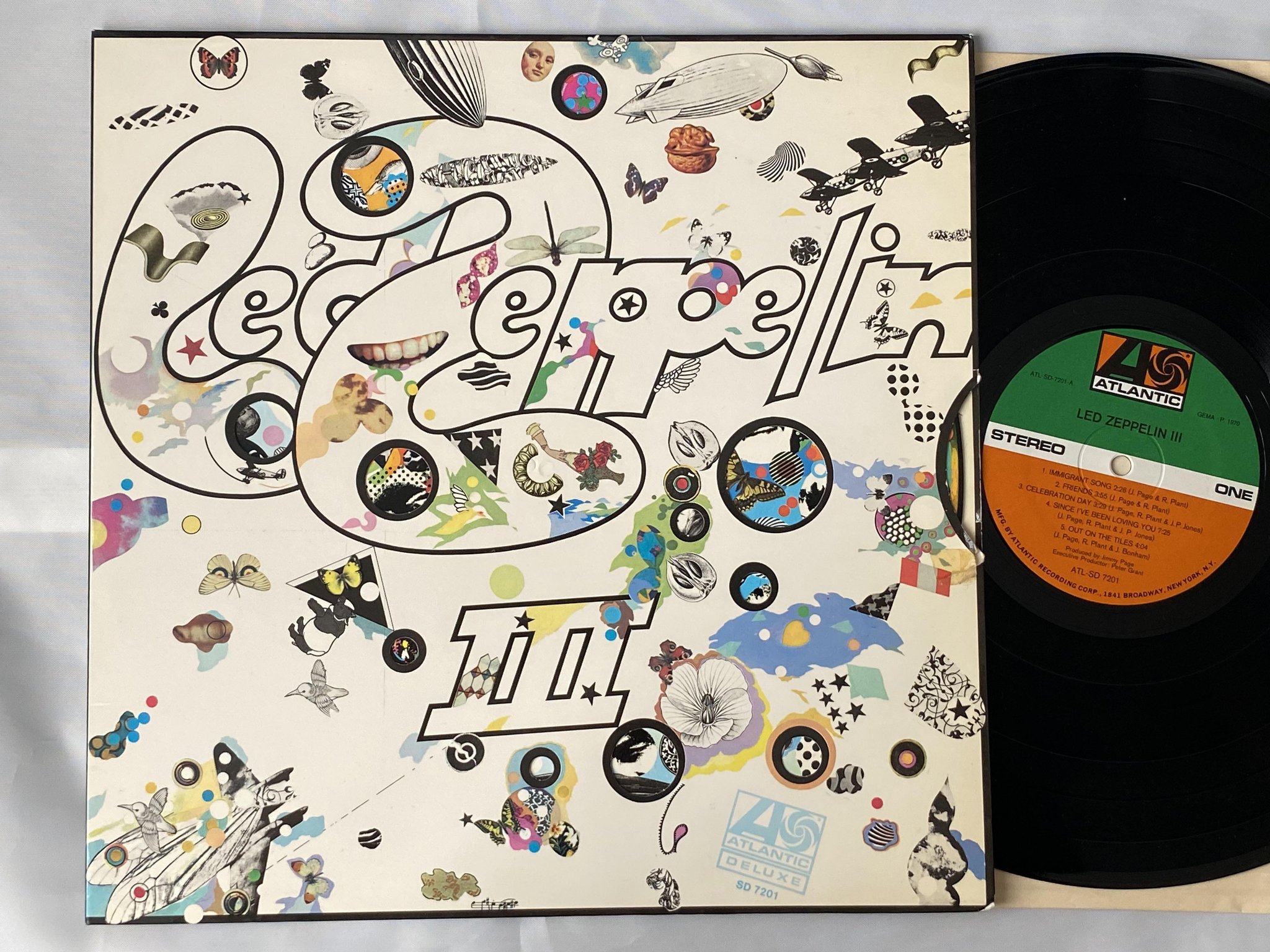 Omslagsbild för skivan LED ZEPPELIN III LP US ATLANTIC ATL SD 7201