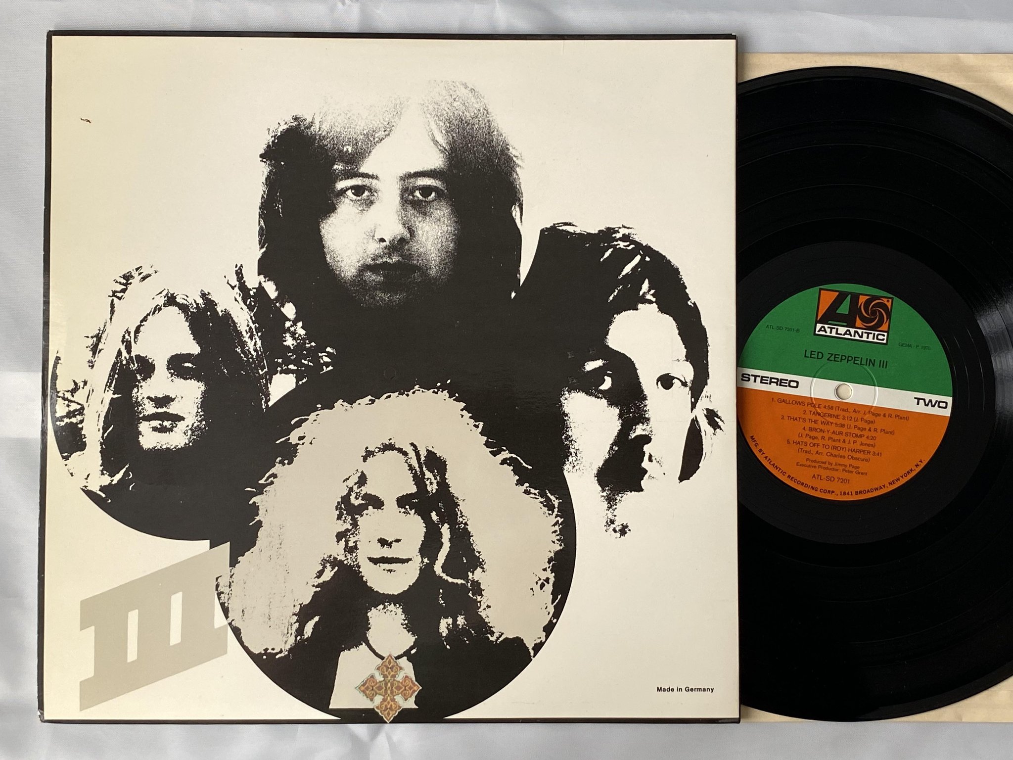 Omslagsbild för skivan LED ZEPPELIN III LP US ATLANTIC ATL SD 7201