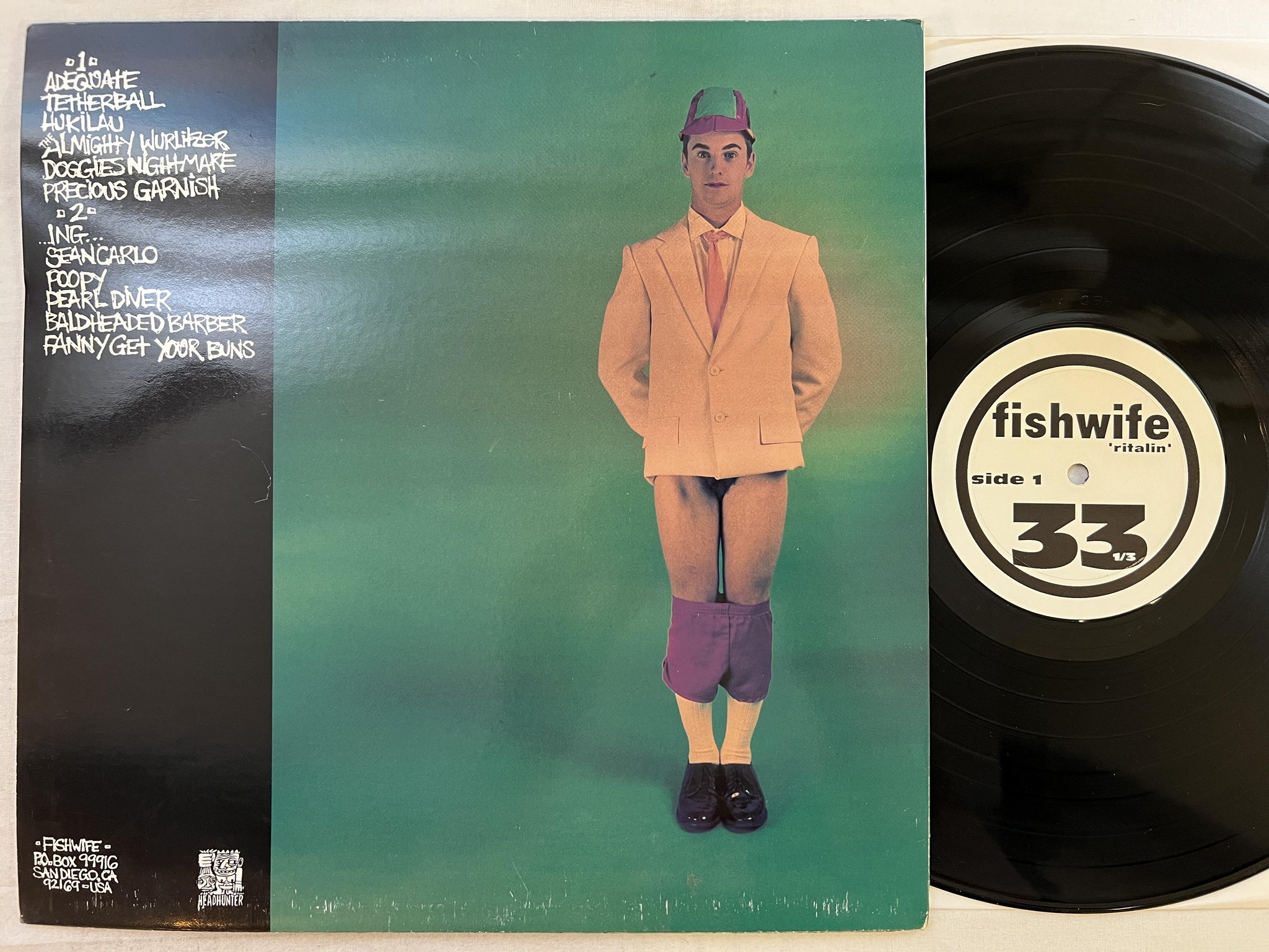 Omslagsbild för skivan FISHWIFE Ritalin LP -92 US HEADHUNTER HED 014