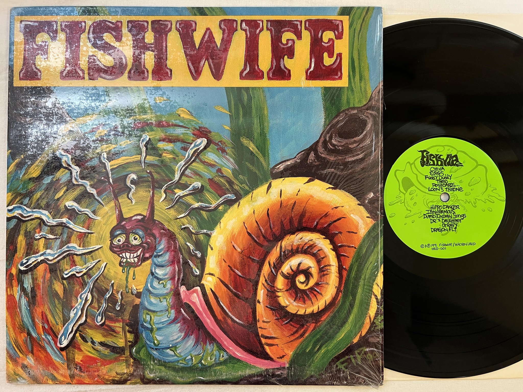 Omslagsbild för skivan FISHWIFE Snail Killer LP -91 US HEADHUNTER HED-001