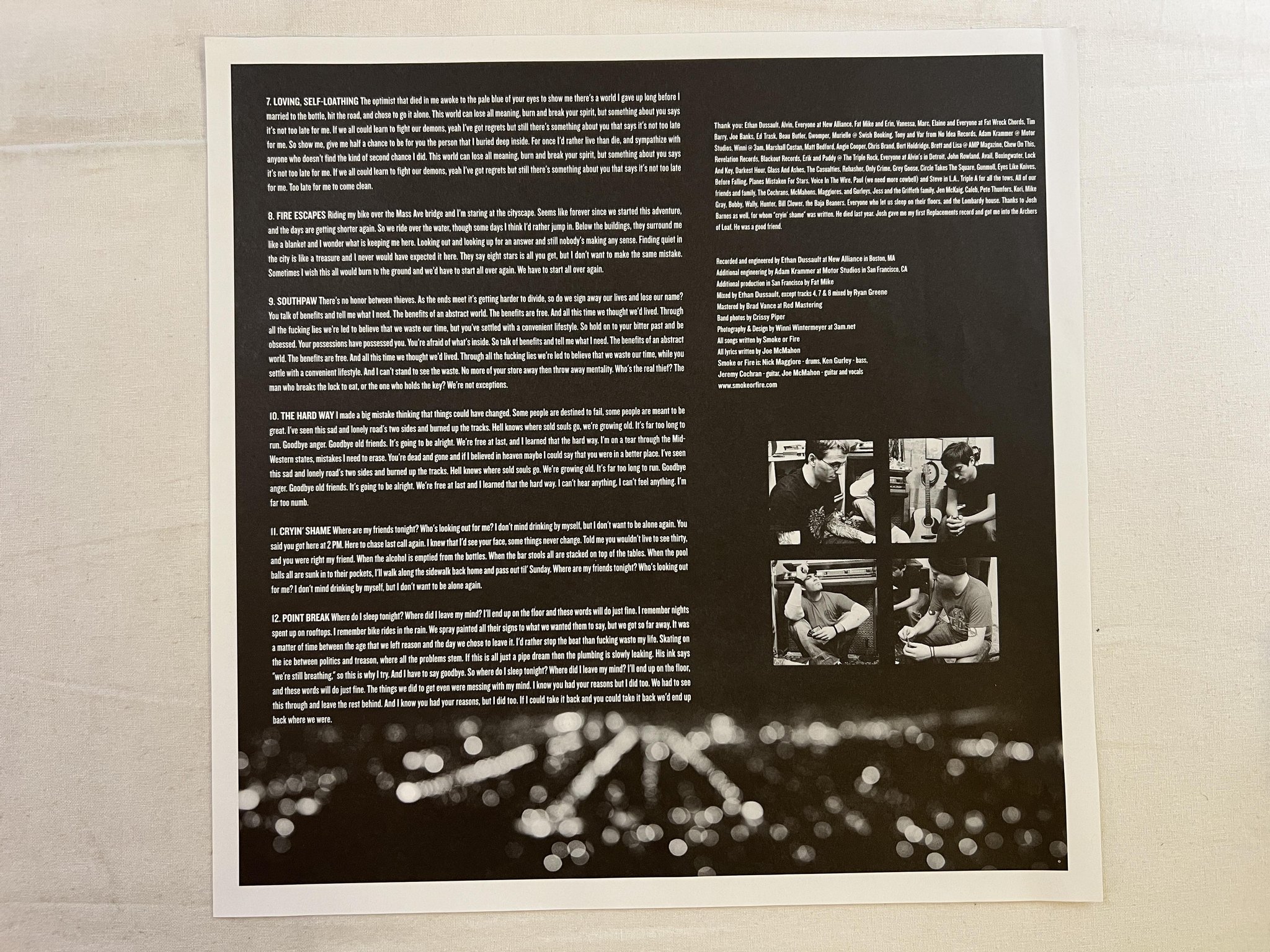 Omslagsbild för skivan SMOKE OR FIRE Above The City LP 2005 US fat wreck chords FAT687-1