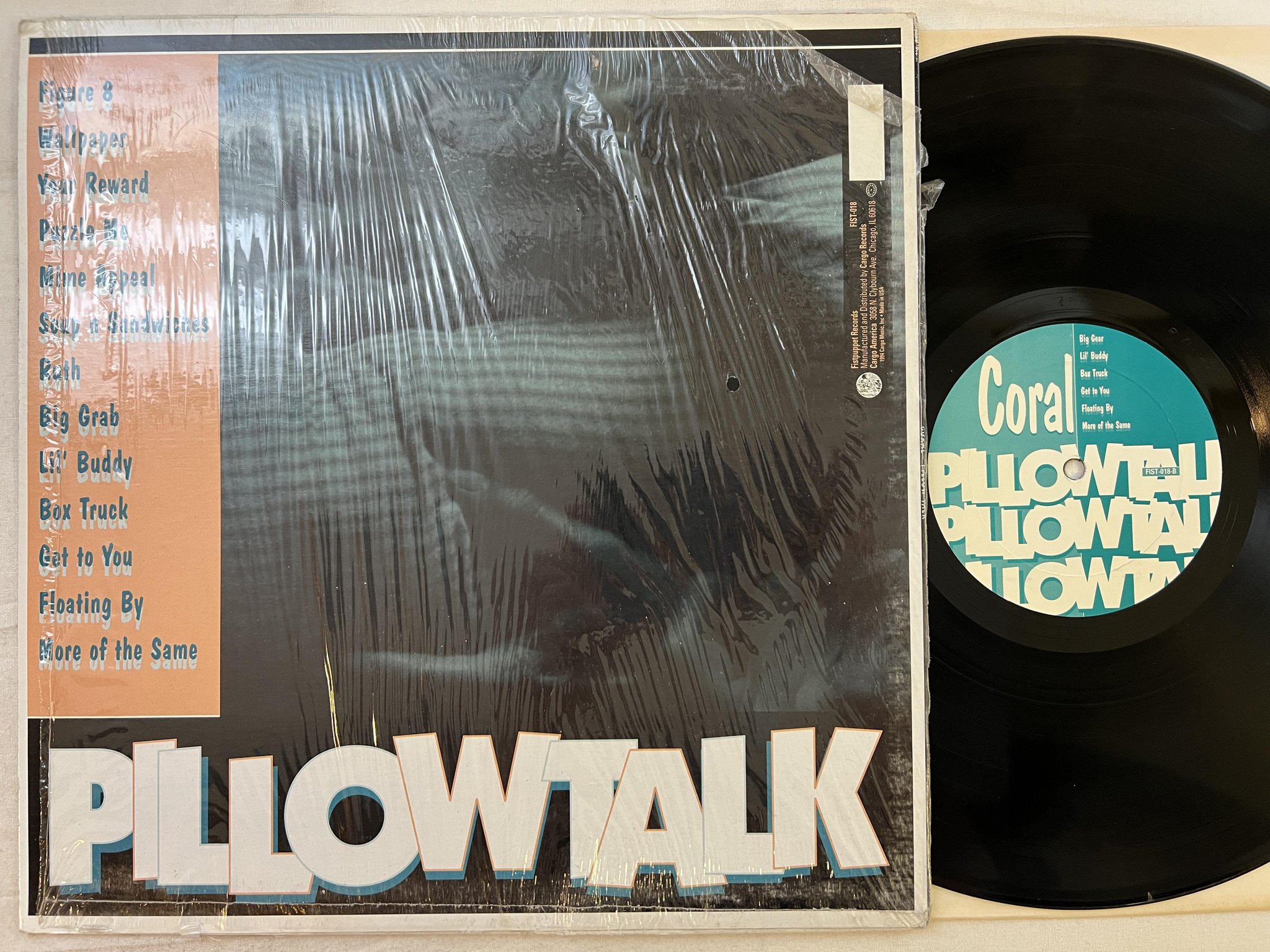 Omslagsbild för skivan CORAL pillowtalk LP -94 US FIST PUPPET FIST-018