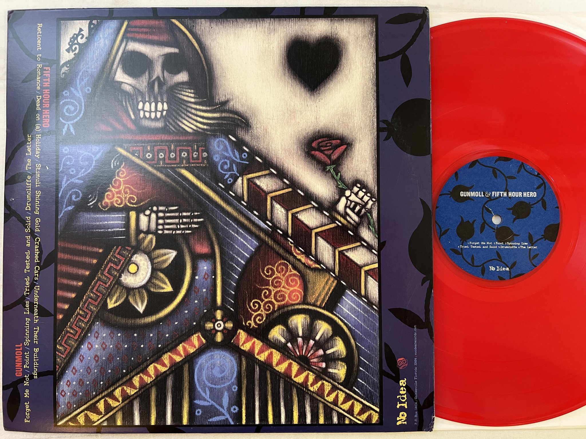 Omslagsbild för skivan Fifth Hour Hero & Gunmoll s/t LP 2002 US NO IDEA NIR-123