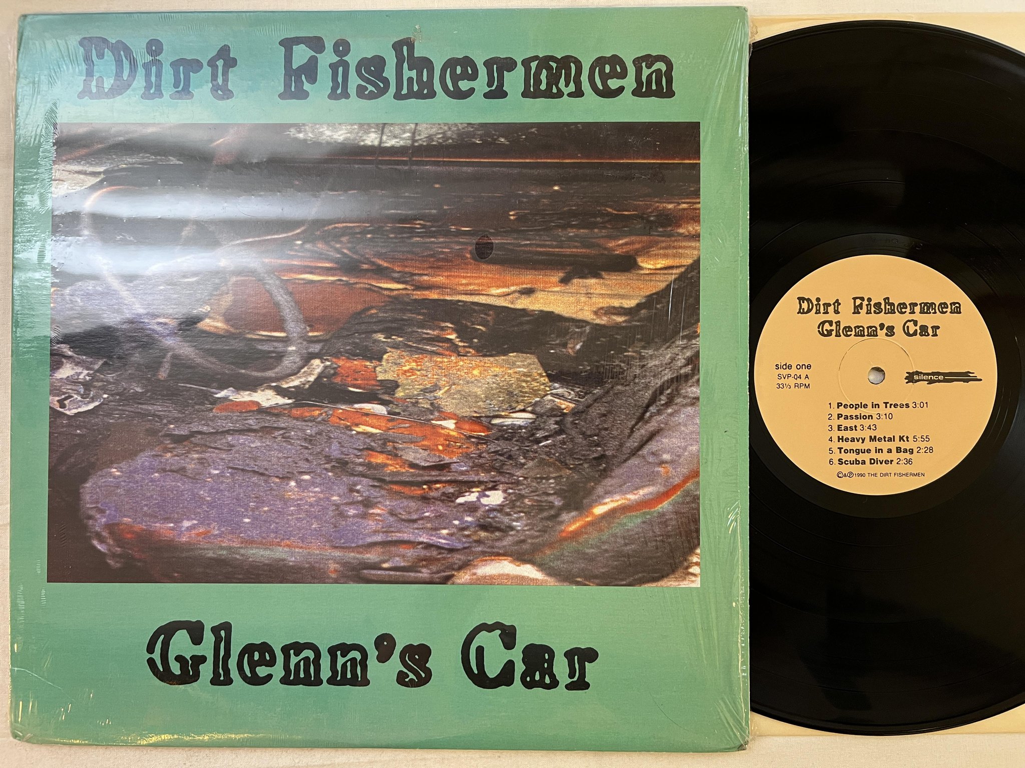 Omslagsbild för skivan DIRT FISHERMEN GLENN'S CAR s/t LP -90 US SILENCE SVP-04