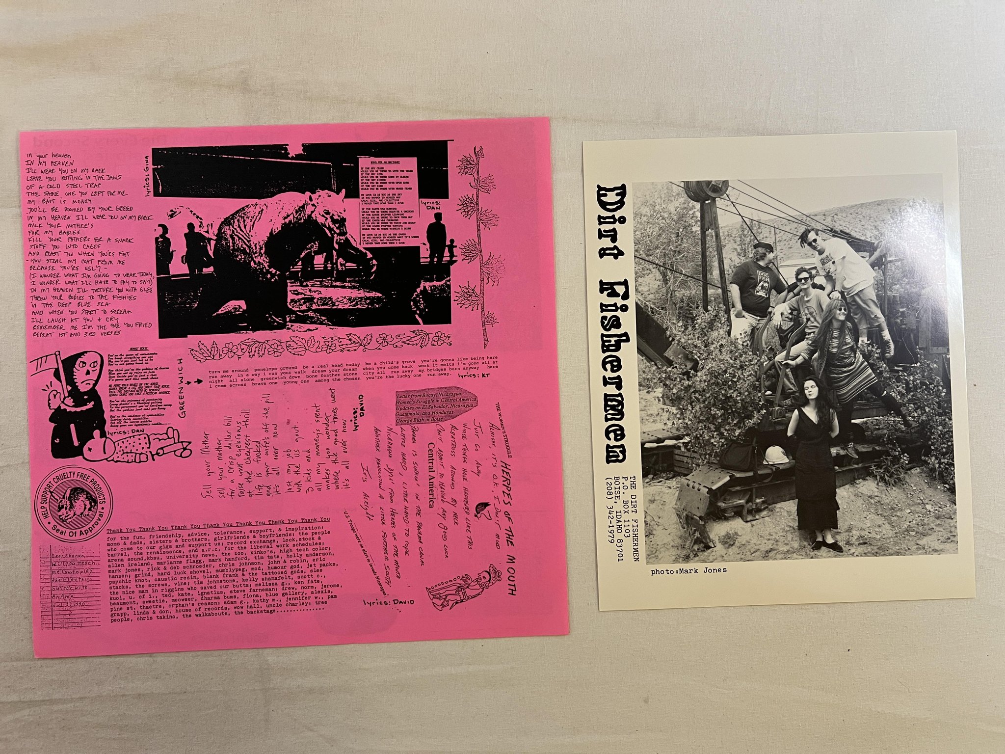 Omslagsbild för skivan DIRT FISHERMEN GLENN'S CAR s/t LP -90 US SILENCE SVP-04