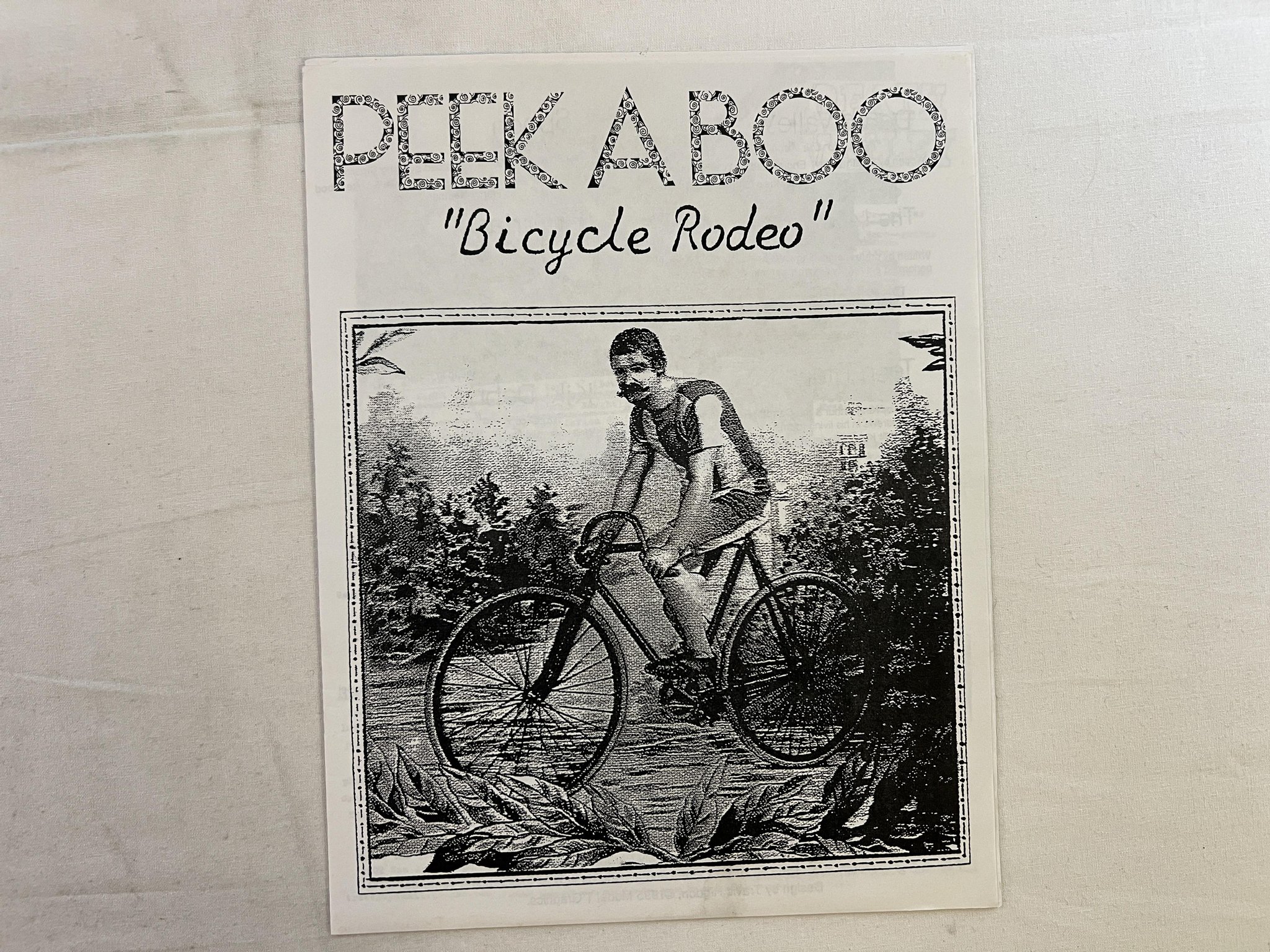Omslagsbild för skivan V/A Bicycle Rodeo LP -95 US PEEK-A-BOO 1201 *** INDIE ***