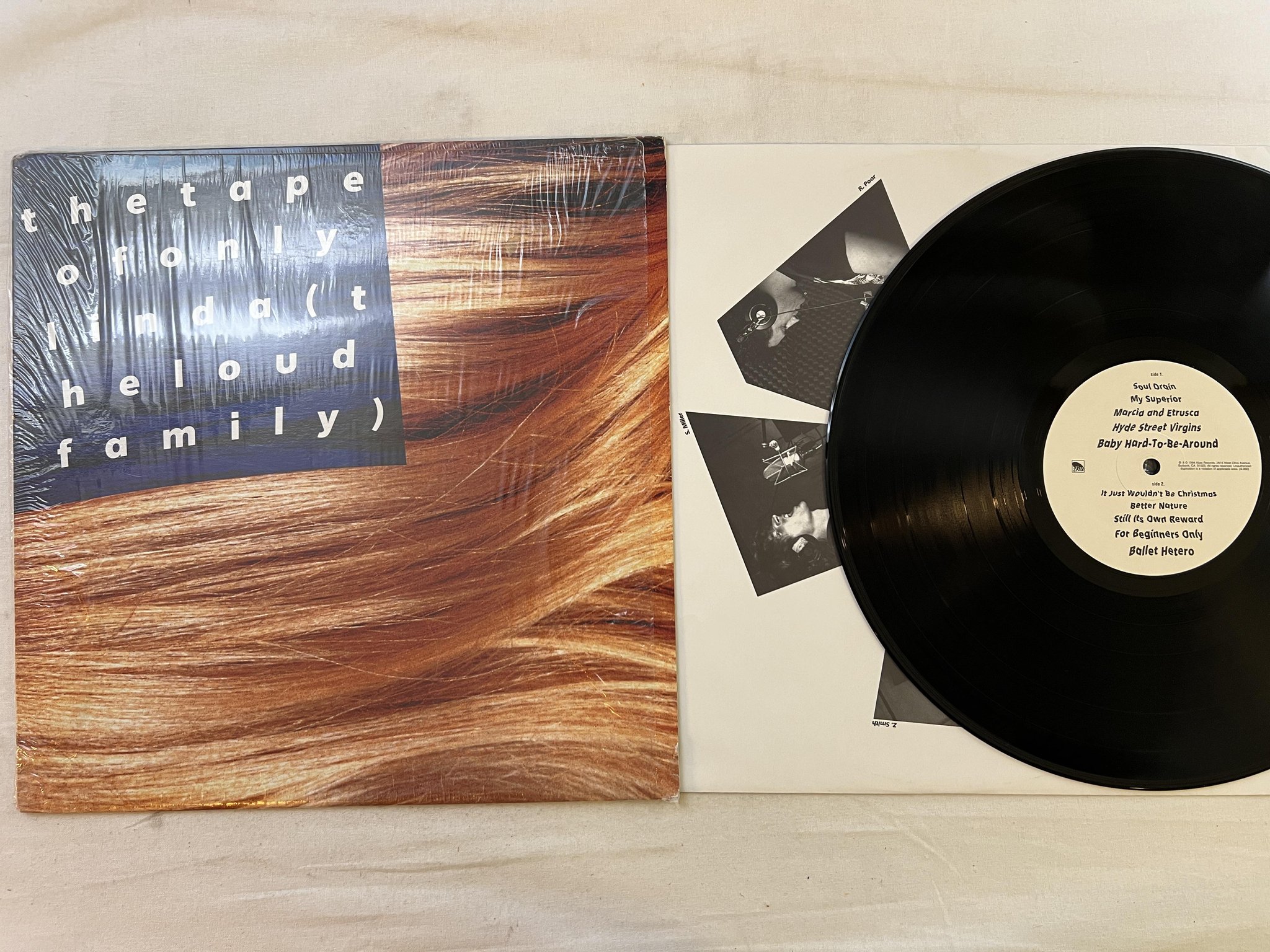 Omslagsbild för skivan THE LOUD FAMILY The Tape Of Only Linda LP -94 US ALIAS A-060