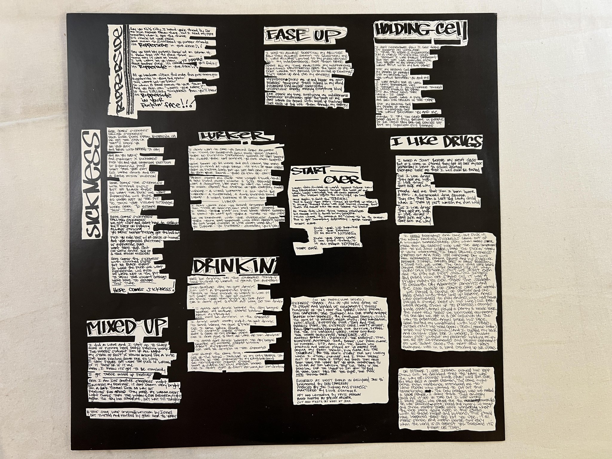 Omslagsbild för skivan FALLING SICKNESS Right On Time LP -96 US HOPELESS HR610-1 *** SKA / PUNK ***