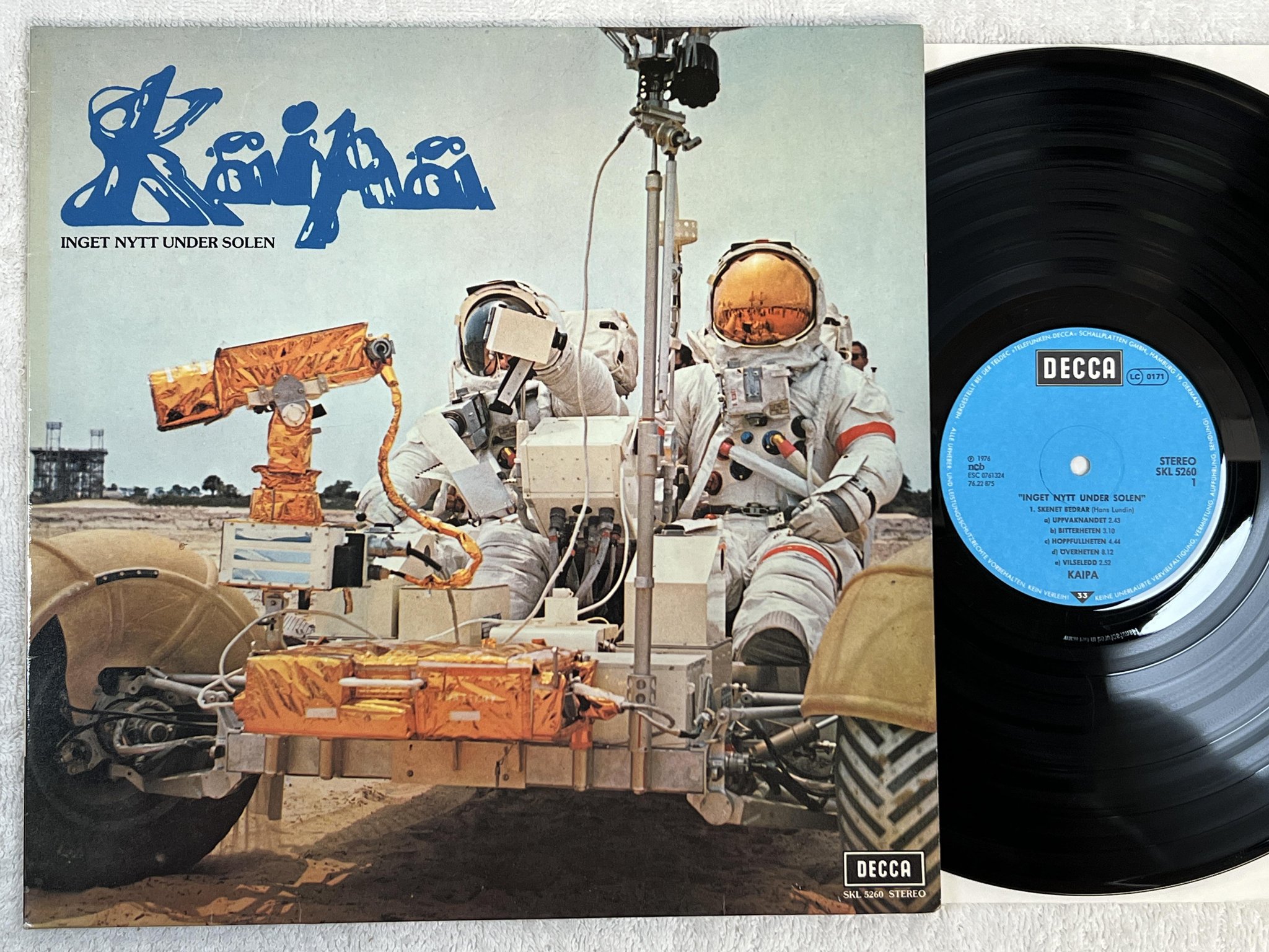 Omslagsbild för skivan KAIPA inget nytt under solen LP -76 Swe DECCA SKL 5260