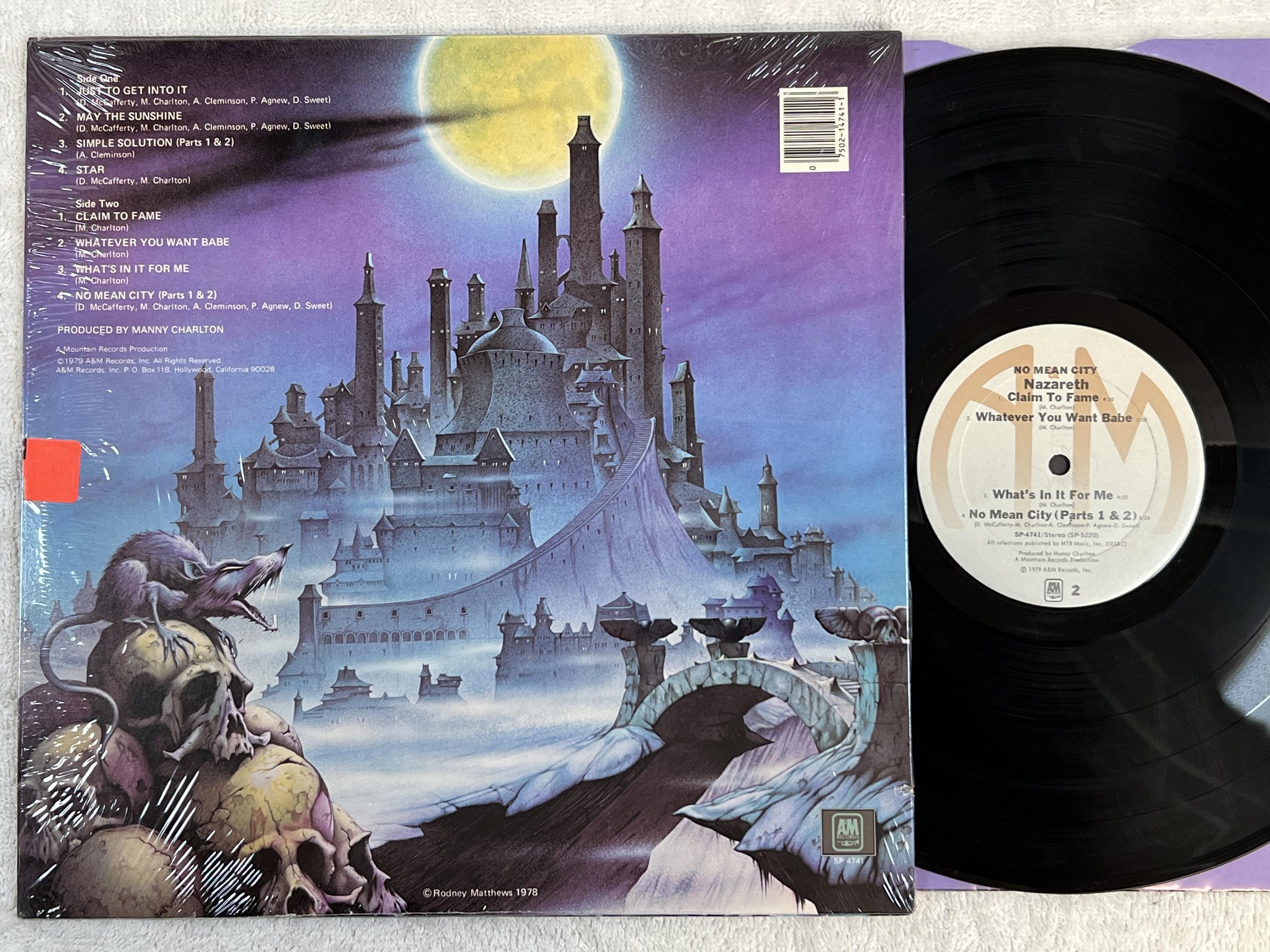 Omslagsbild för skivan NAZARETH No Mean City LP -79 US A&M SP-4741