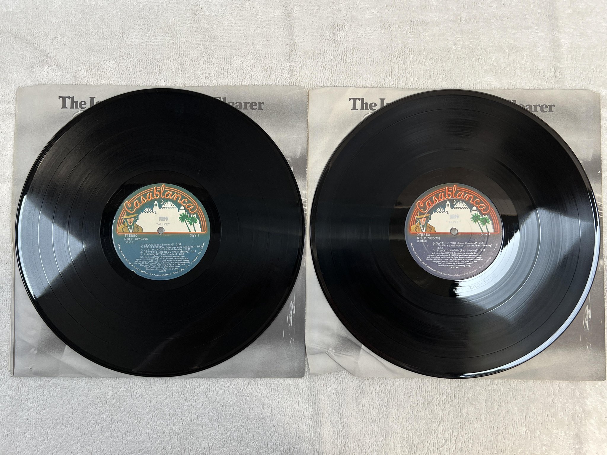 Omslagsbild för skivan KISS alive 2xLP -75 US CASABLANCA NBLP 7020-798