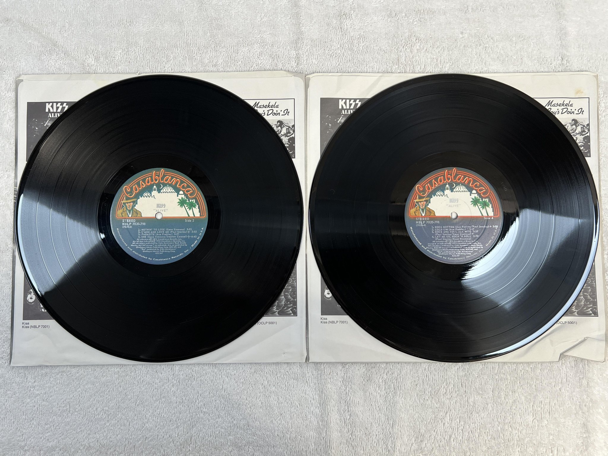 Omslagsbild för skivan KISS alive 2xLP -75 US CASABLANCA NBLP 7020-798