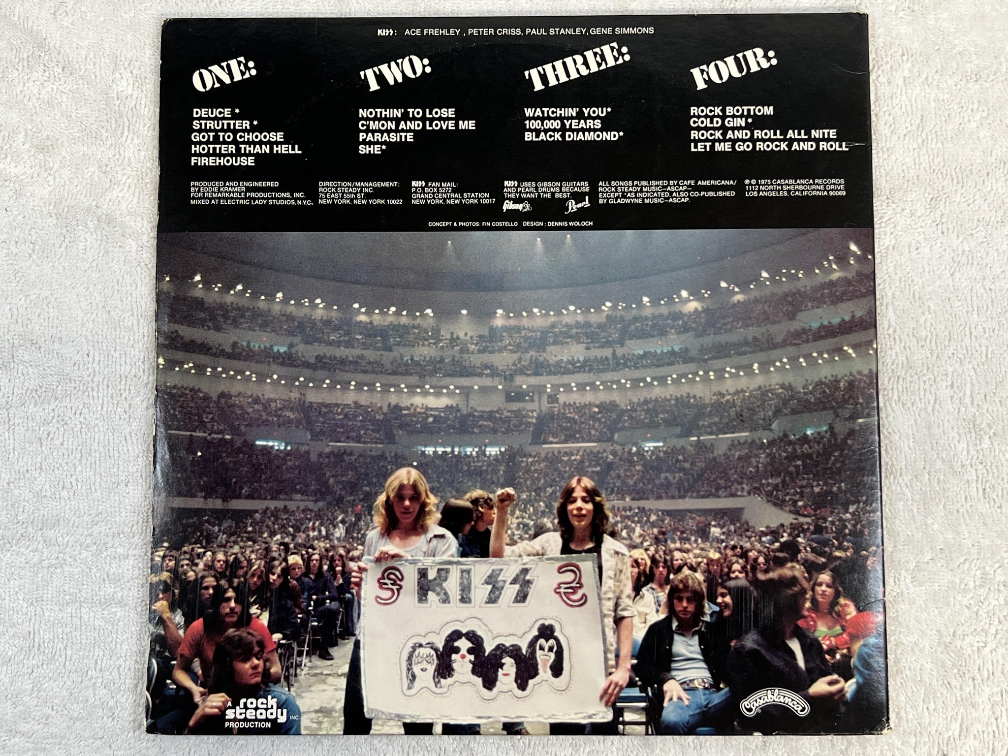 Omslagsbild för skivan KISS alive 2xLP -75 US CASABLANCA NBLP 7020-798