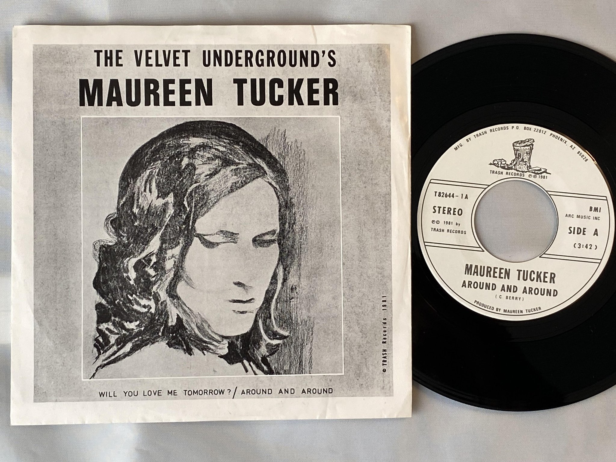 Omslagsbild för skivan MAUREEN TUCKER Will You Love Me Tomorrow ? 7" US TRASH T 82644