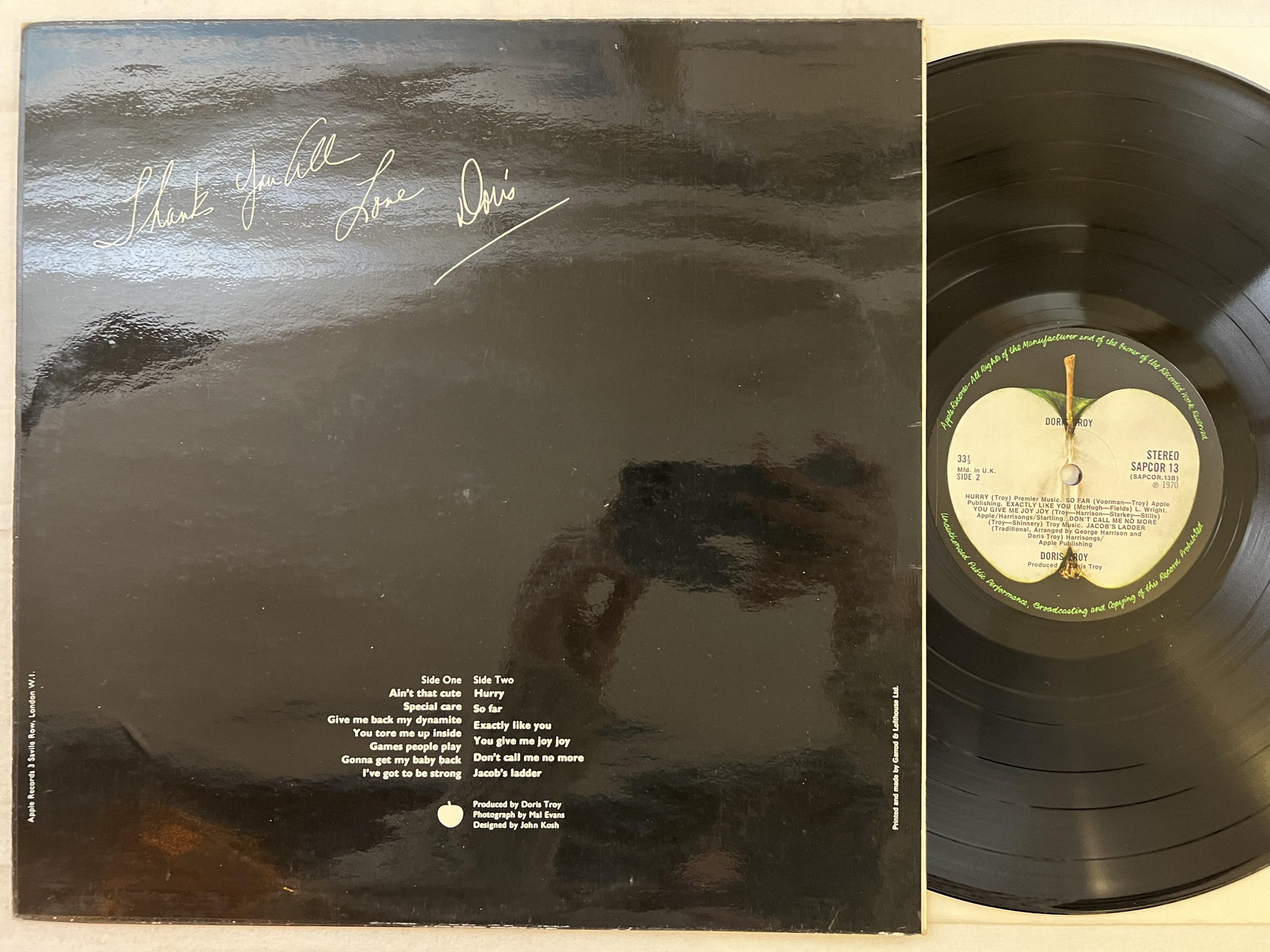 Omslagsbild för skivan DORIS TROY s/t LP -70 UK APPLE SAPCOR 13 *** Rare ***