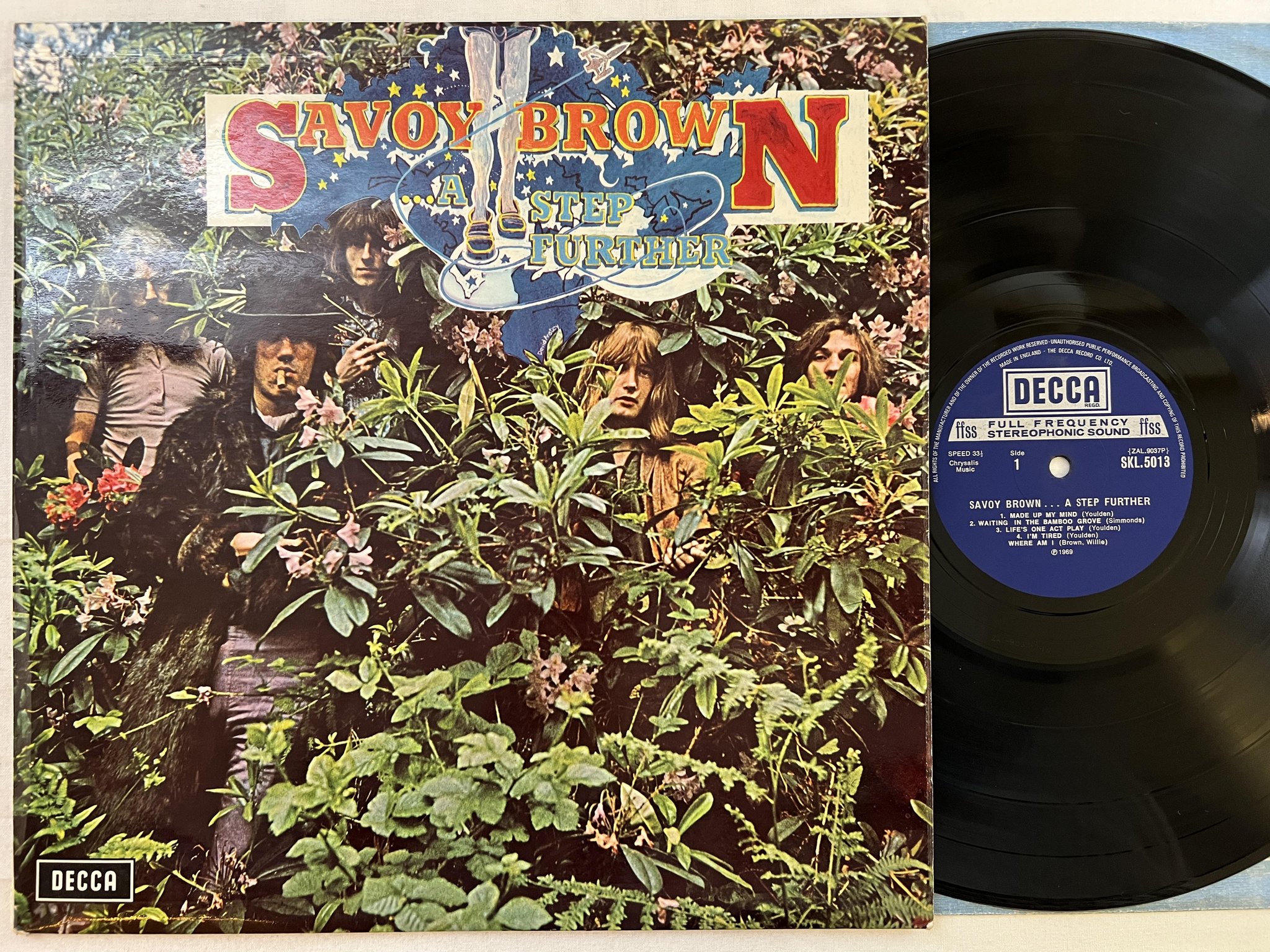 Omslagsbild för skivan SAVOY BROWN ... a step further LP UK DECCA SKL 5013