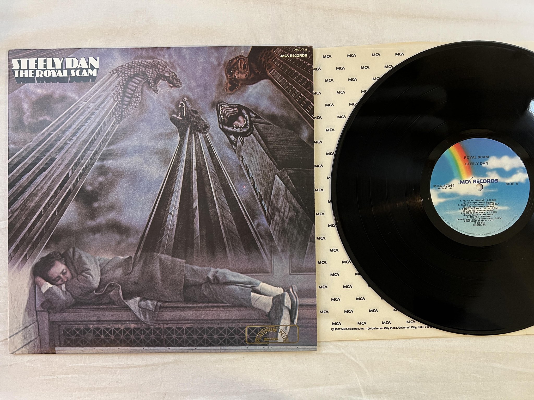 Omslagsbild för skivan STEELY DAN royal scam LP -78 US MCA 37044