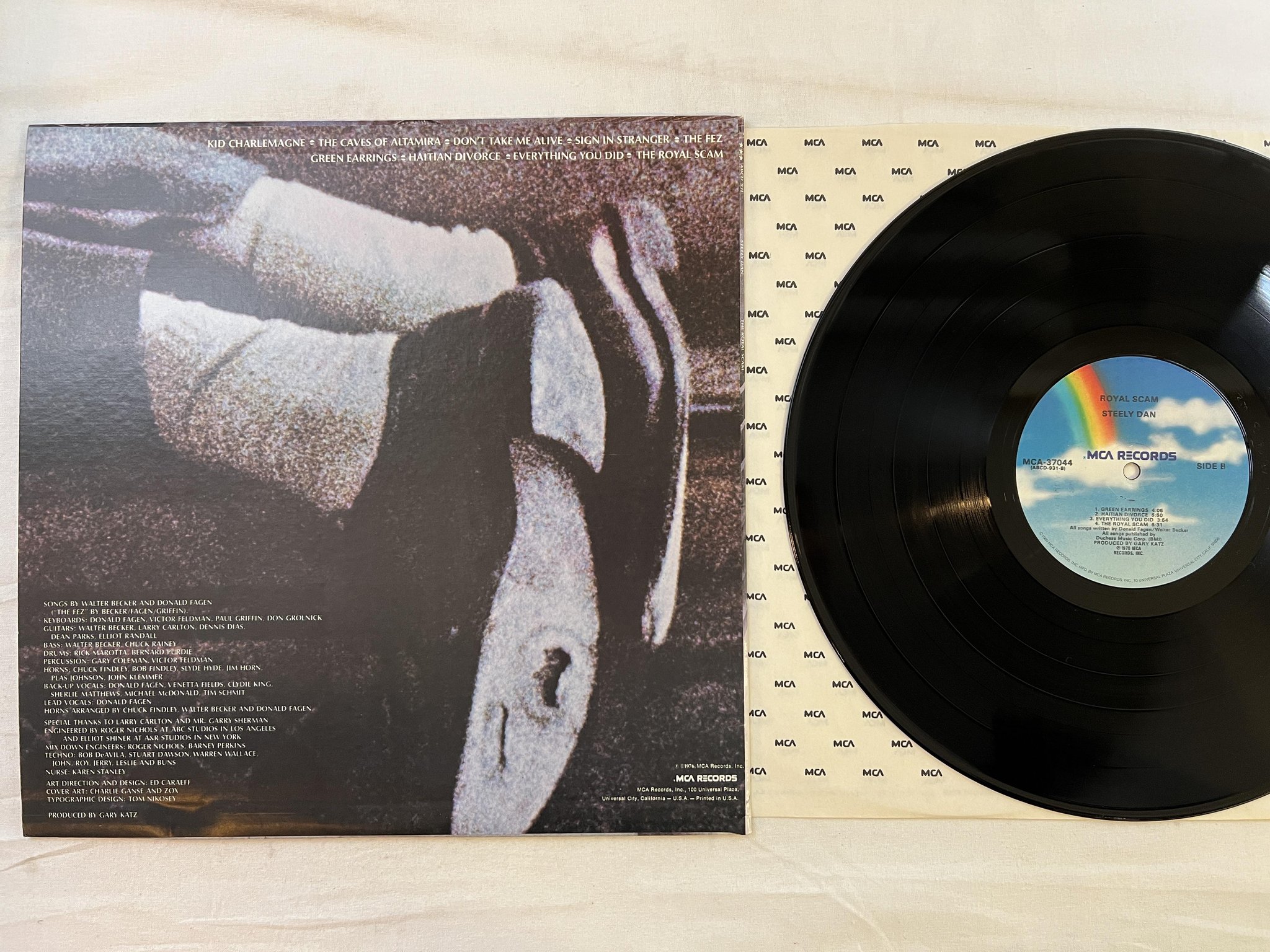 Omslagsbild för skivan STEELY DAN royal scam LP -78 US MCA 37044
