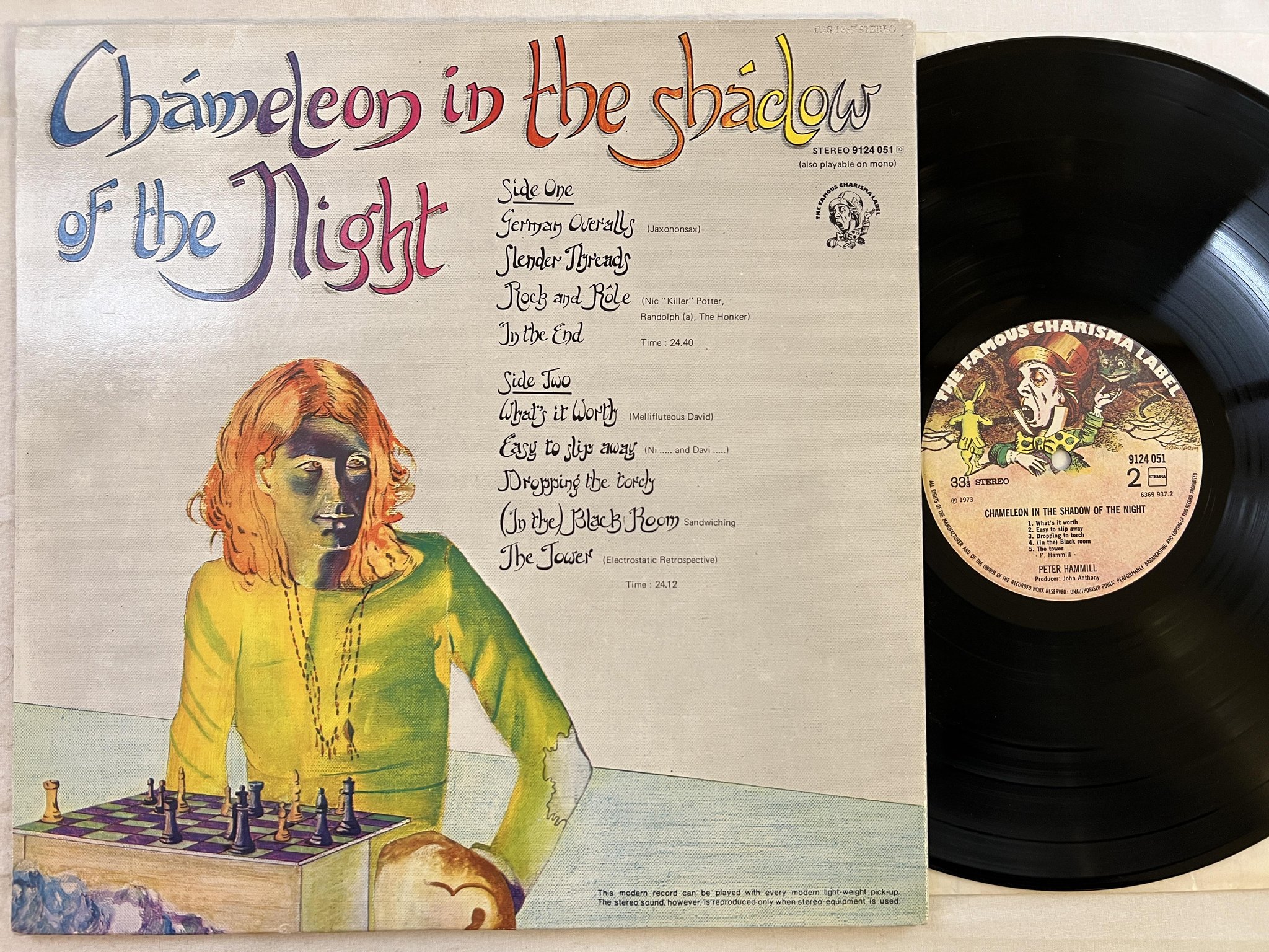 Omslagsbild för skivan PETER HAMMILL Chameleon In The Shadow Of The Night LP Hol CHARISMA 9124051