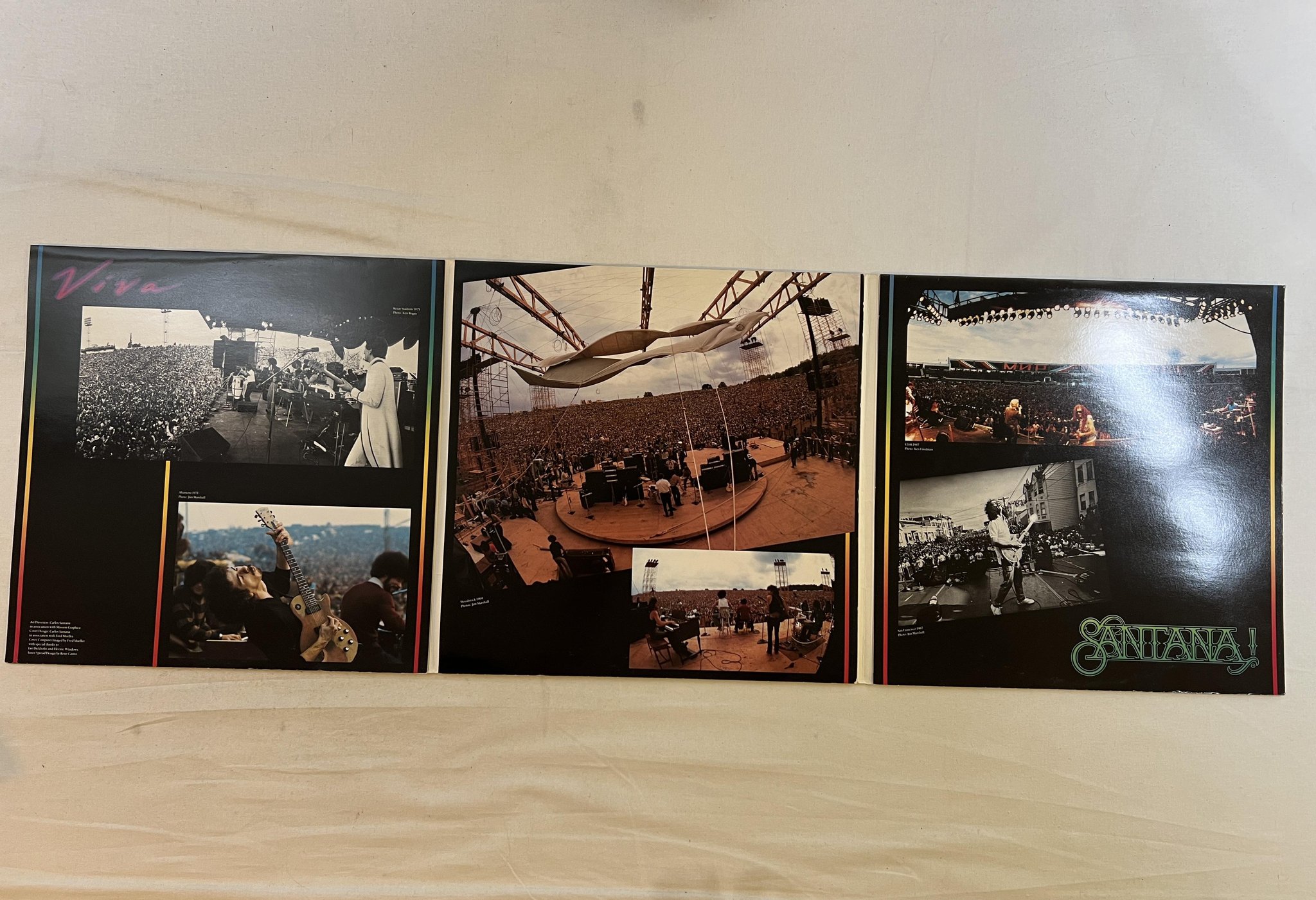 Omslagsbild för skivan SANTANA Viva Santana! 3xLP -88 CBS 462500 1