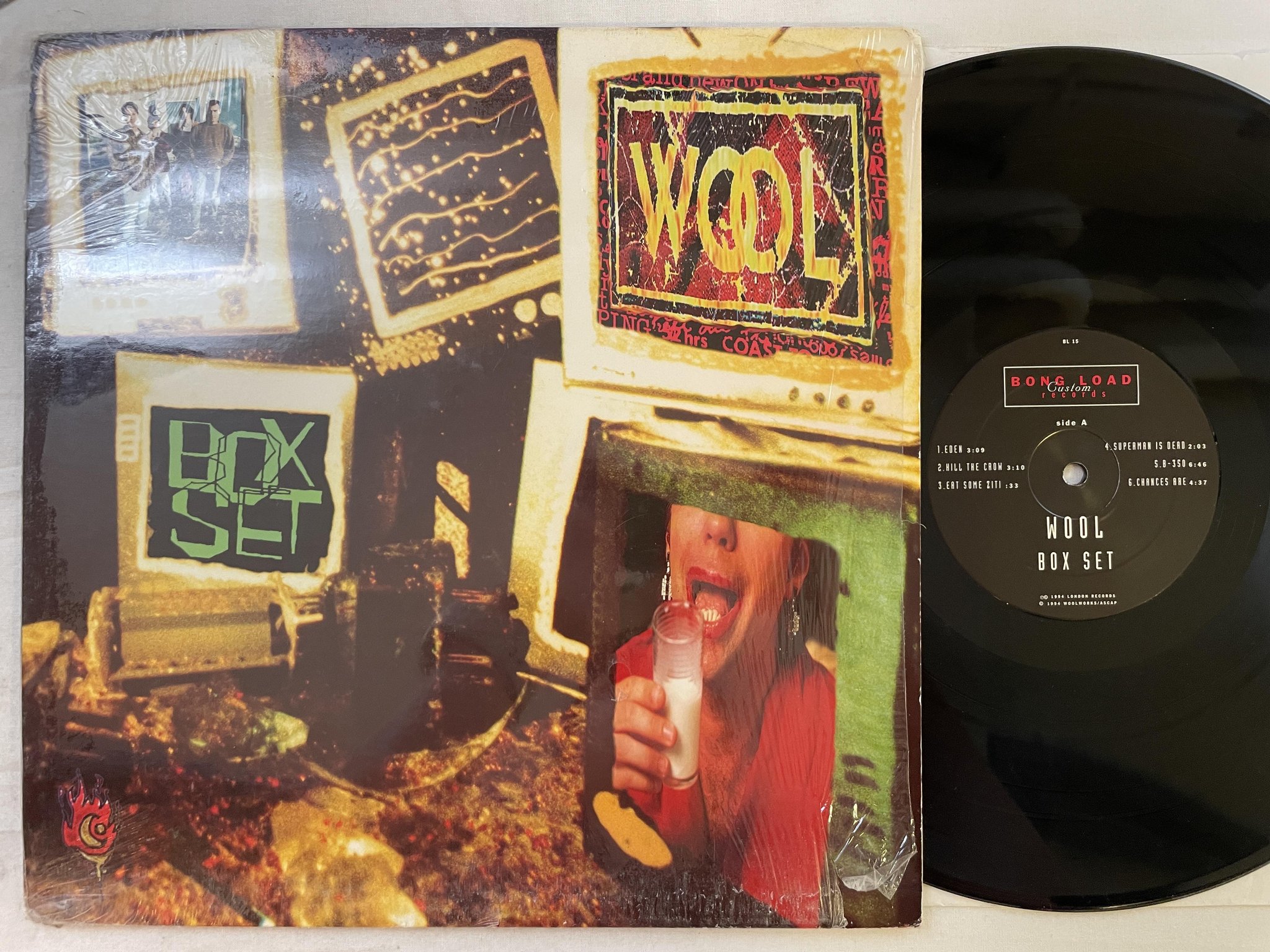 Omslagsbild för skivan WOOL box set LP -94 US BONG LOAD BL 15 *** Alternative Rock ***