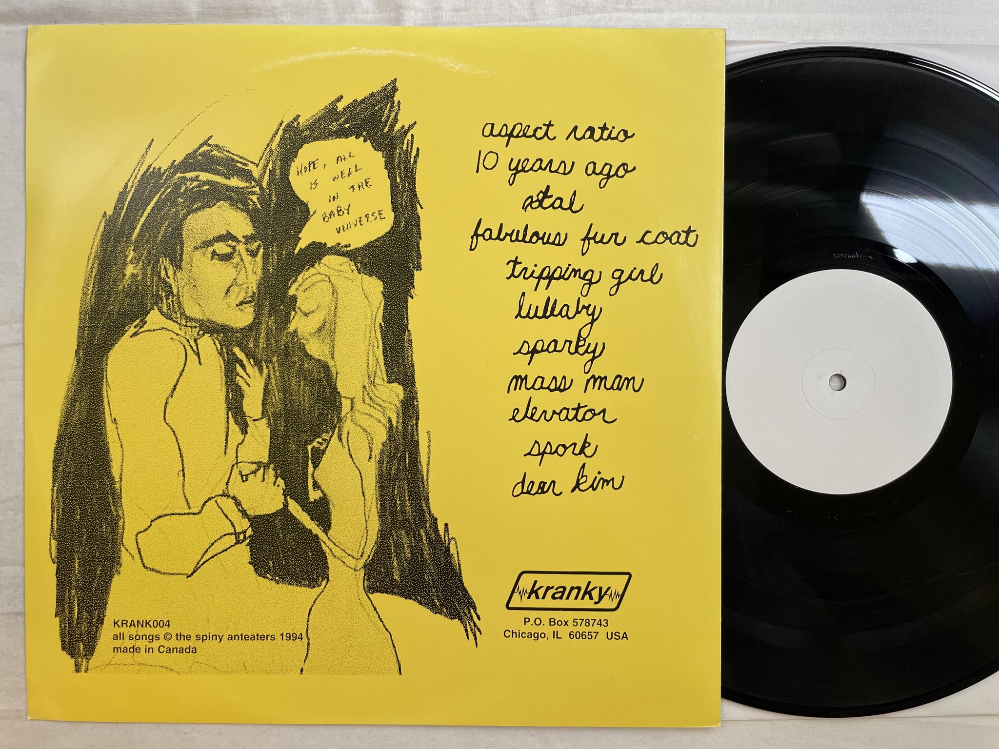 Omslagsbild för skivan THE SPINY ANTEATERS All Is Well LP -94 US KRANKY KRANK 004