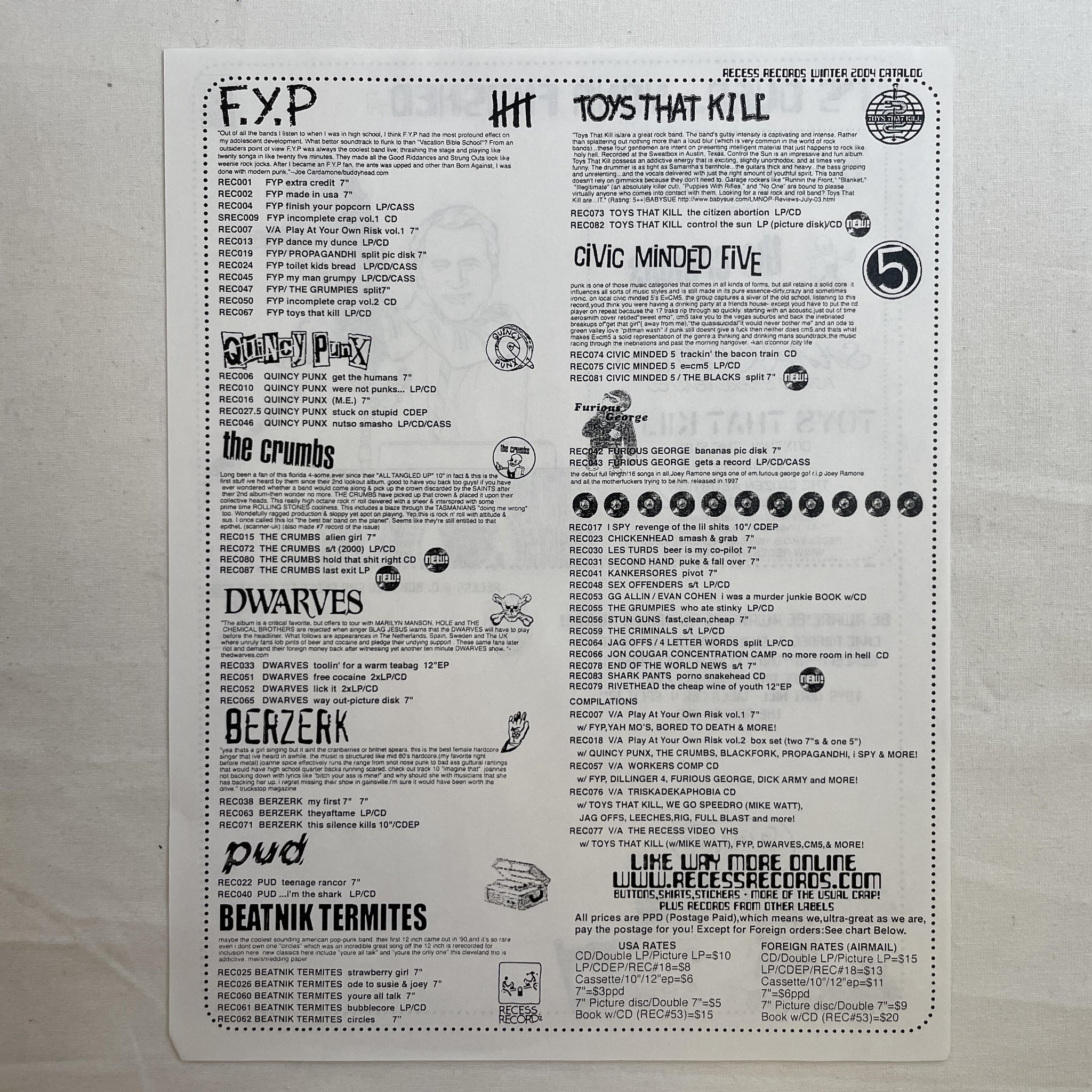 Omslagsbild för skivan RIVETHEAD The Cheap Wine Of Youth 12"EP 2002 US recess 79