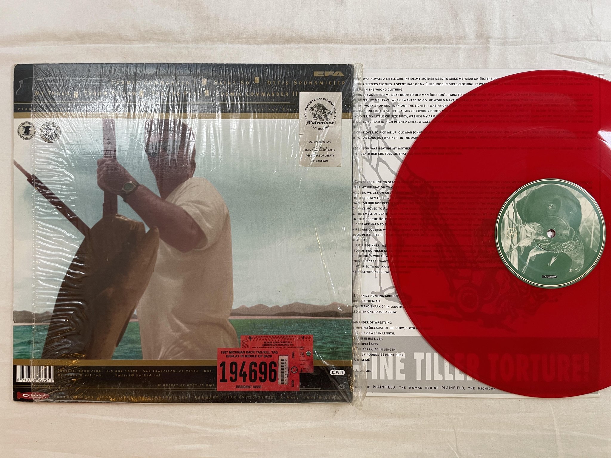 Omslagsbild för skivan PLAINFIELD She's Not My Daughter, She's My Wife! LP -97 Ger *** red vinyl ***