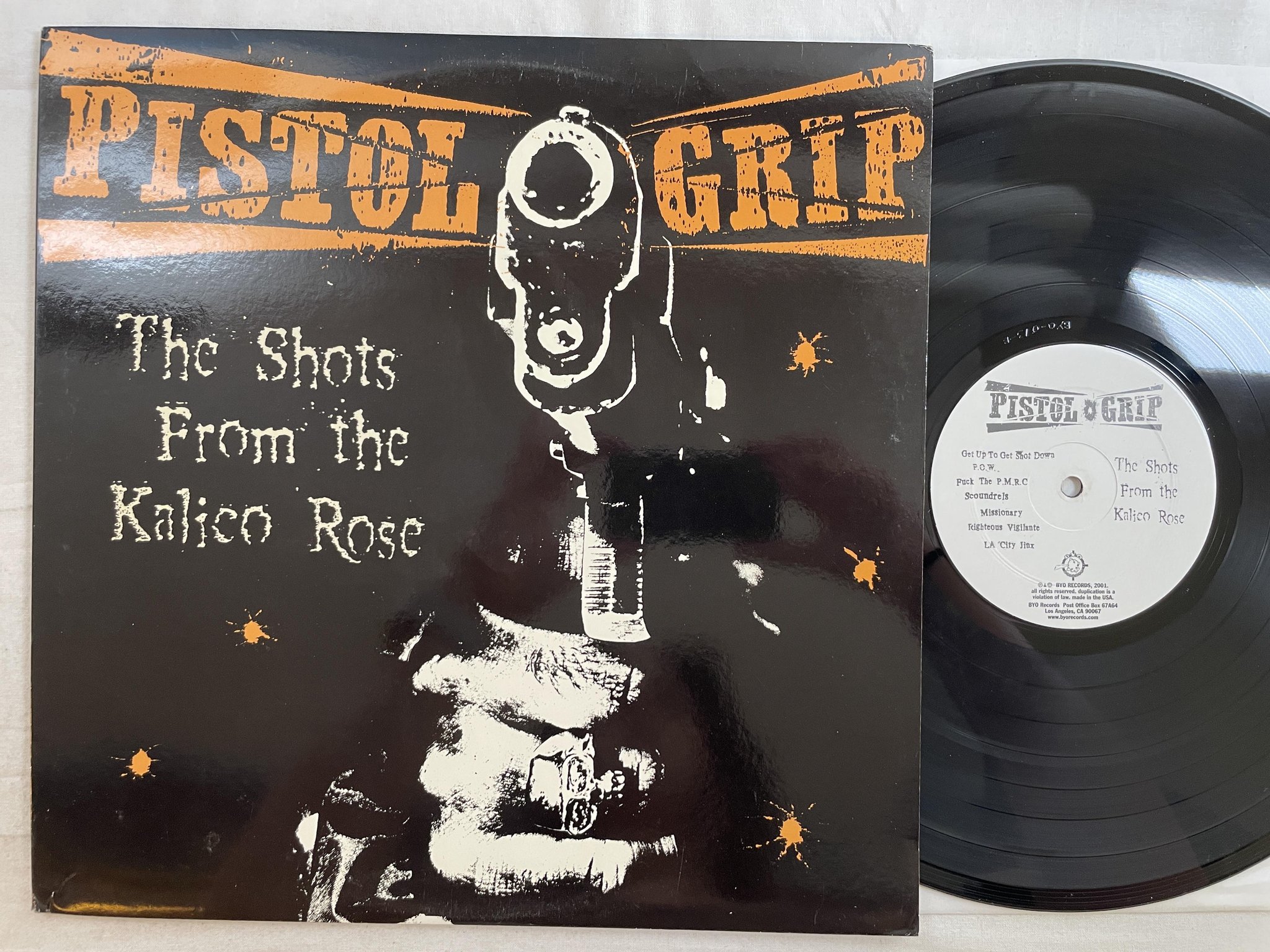 Omslagsbild för skivan PISTOL GRIP The Shots From The Kalico Rose LP 2001 US BYO 073 *** PUNK ***