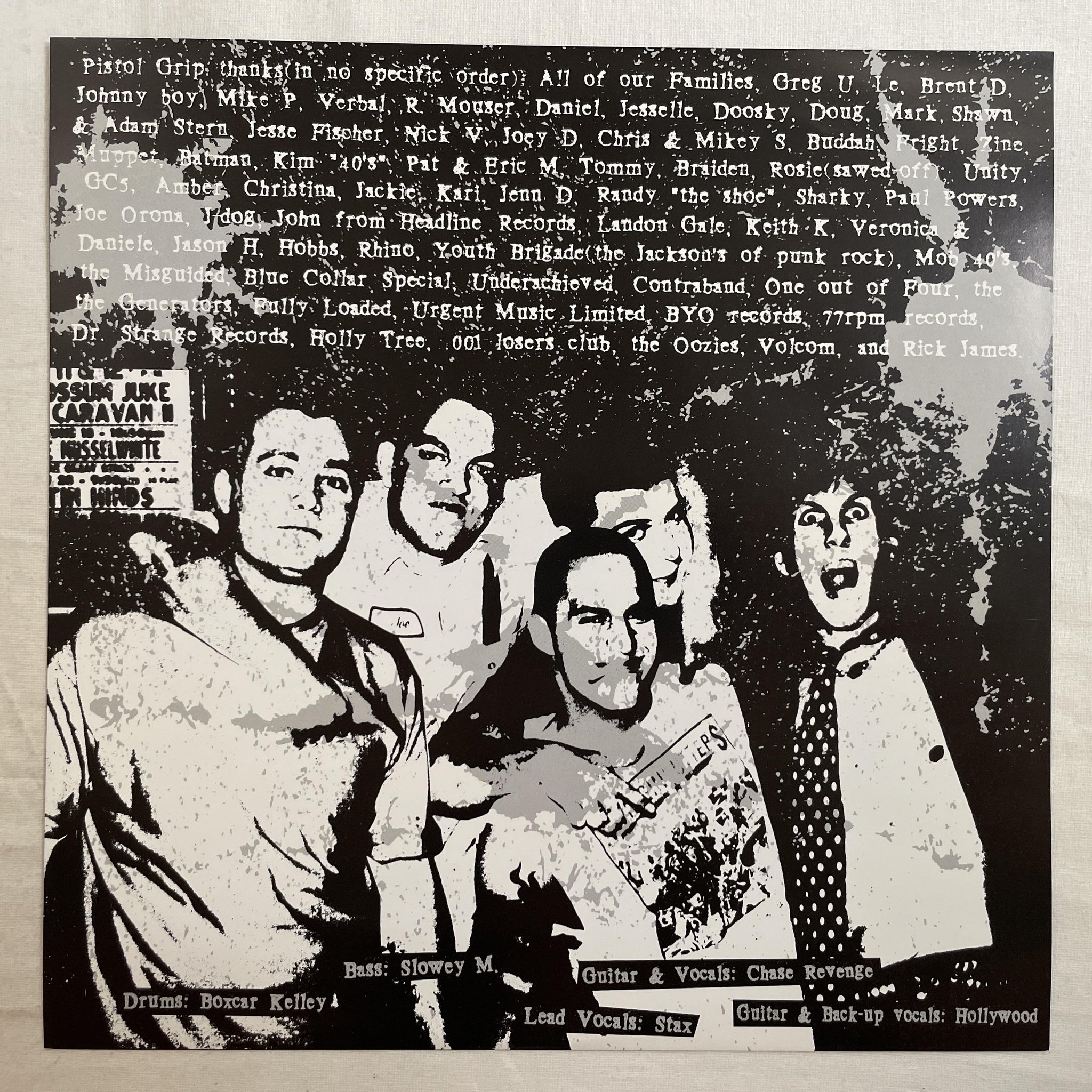 Omslagsbild för skivan PISTOL GRIP The Shots From The Kalico Rose LP 2001 US BYO 073 *** PUNK ***