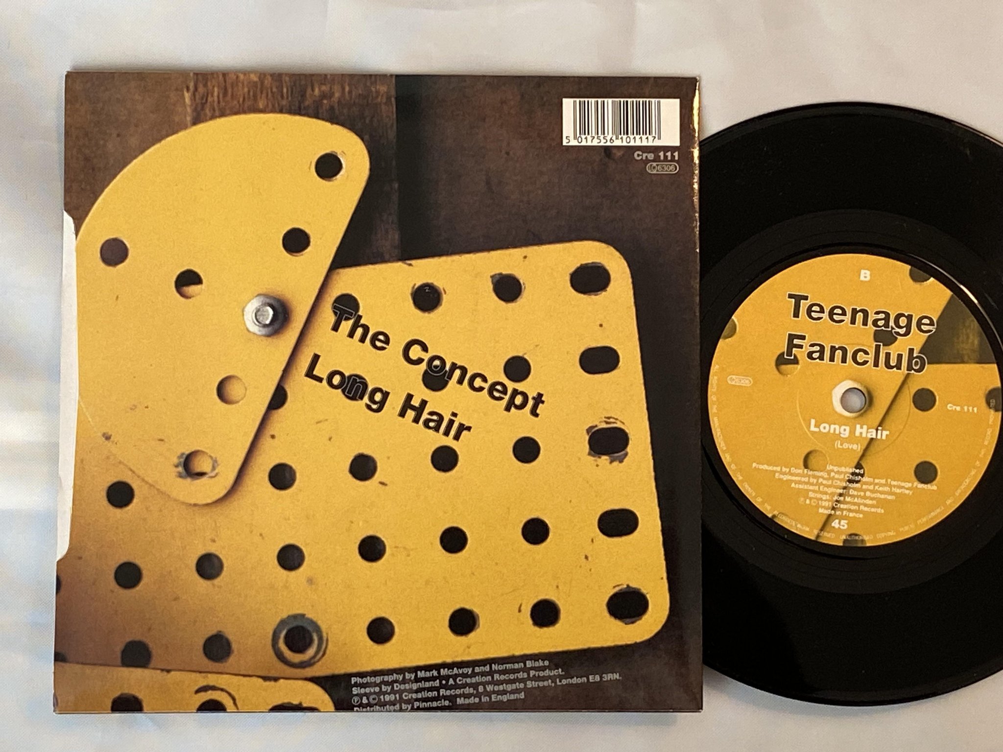 Omslagsbild för skivan TEENAGE FANCLUB The Concept 7" -91 UK CREATION CRE 111
