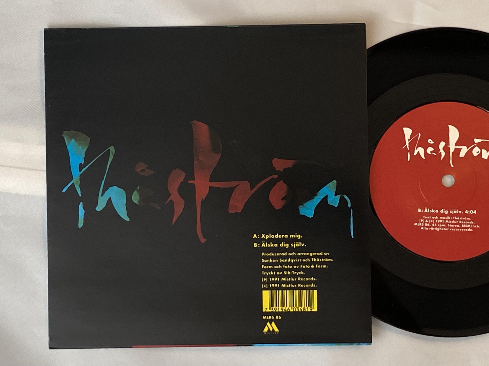 Omslagsbild för skivan THÅSTRÖM xplodera mig 7" -91 MISTLUR MLRS 86