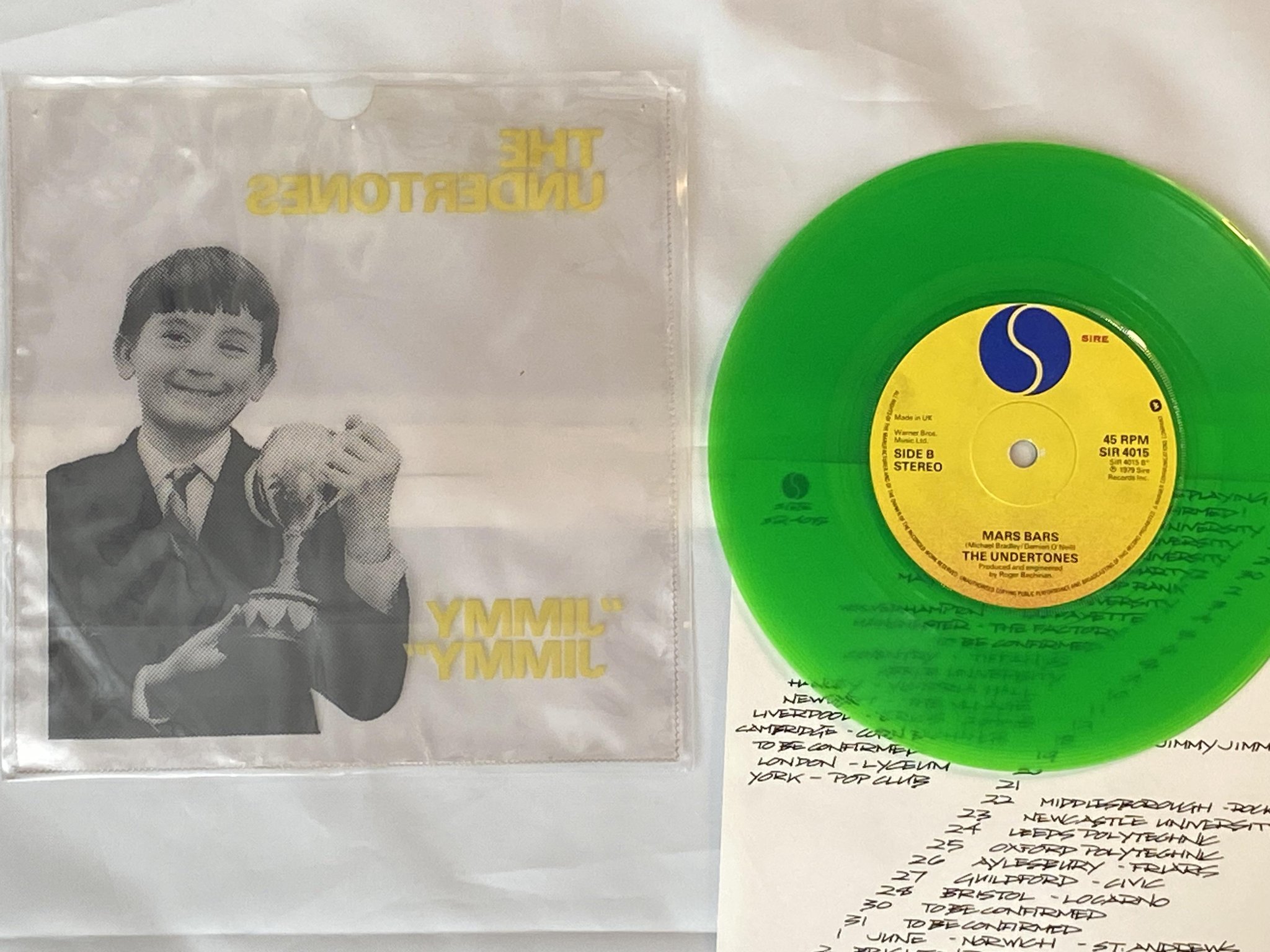 Omslagsbild för skivan THE UNDERTONES Jimmy Jimmy 7" -79 UK SIRE SIR 4015