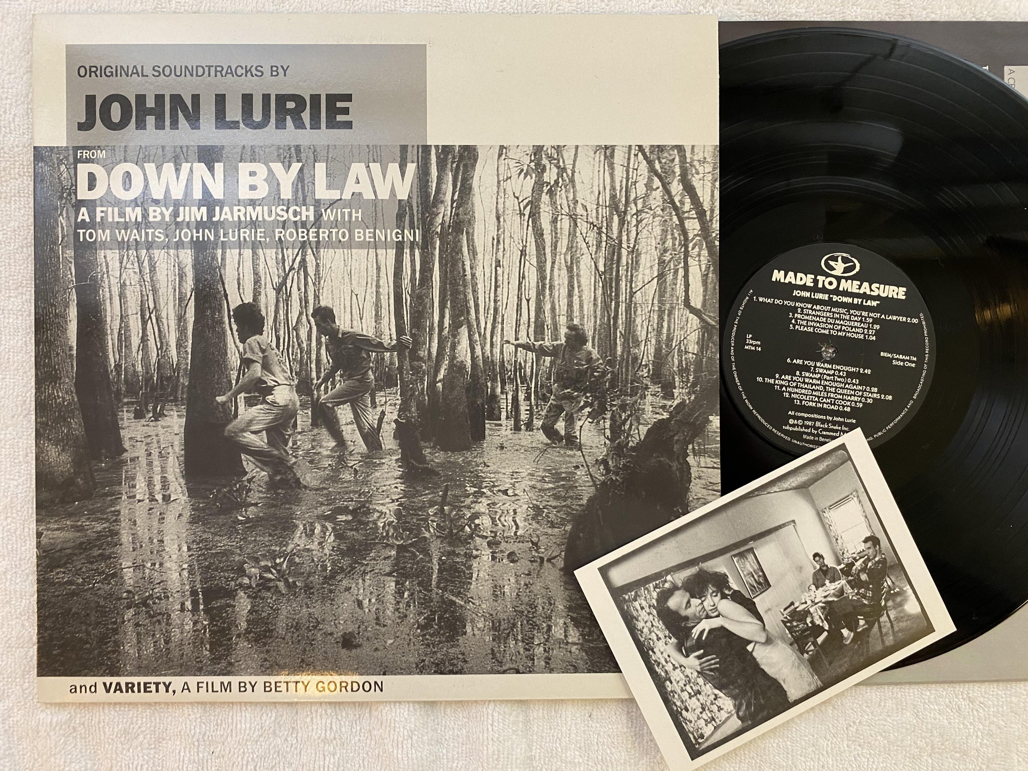 Omslagsbild för skivan JOHN LURIE variety LP -87 MADE TO MEASURE MTM 14