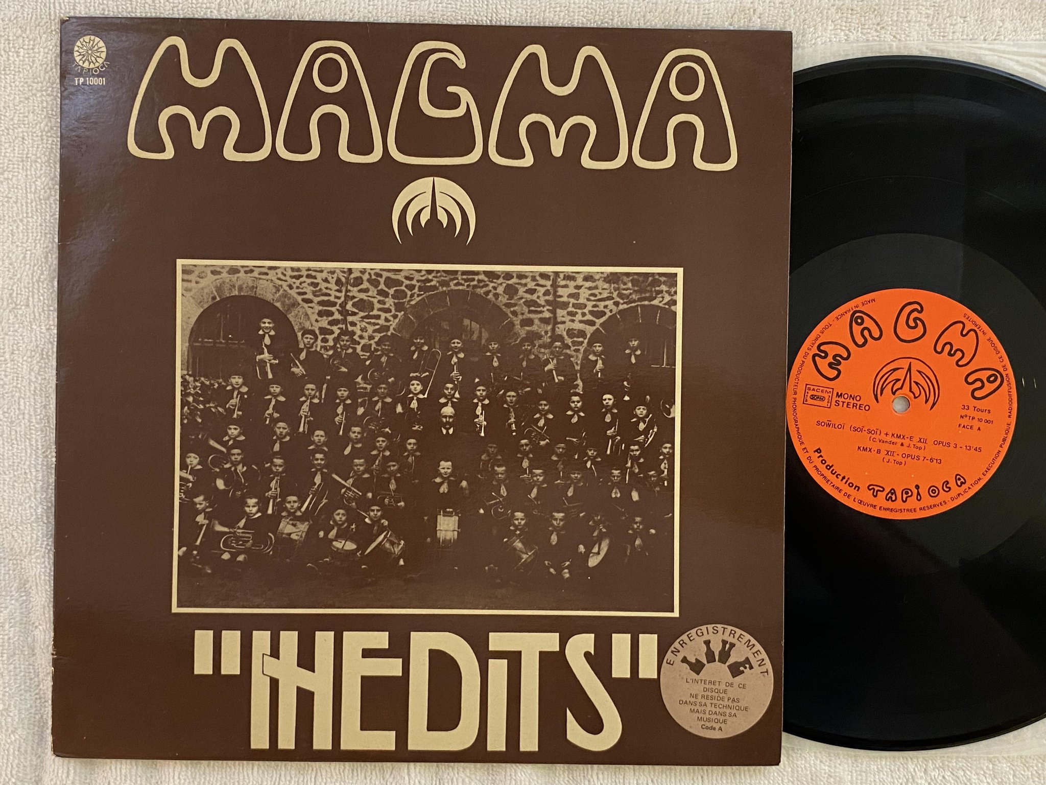 Omslagsbild för skivan MAGMA Inédits LP -77 Fra TAPIOCA TP 10.001 *** PROG / AVANT ***