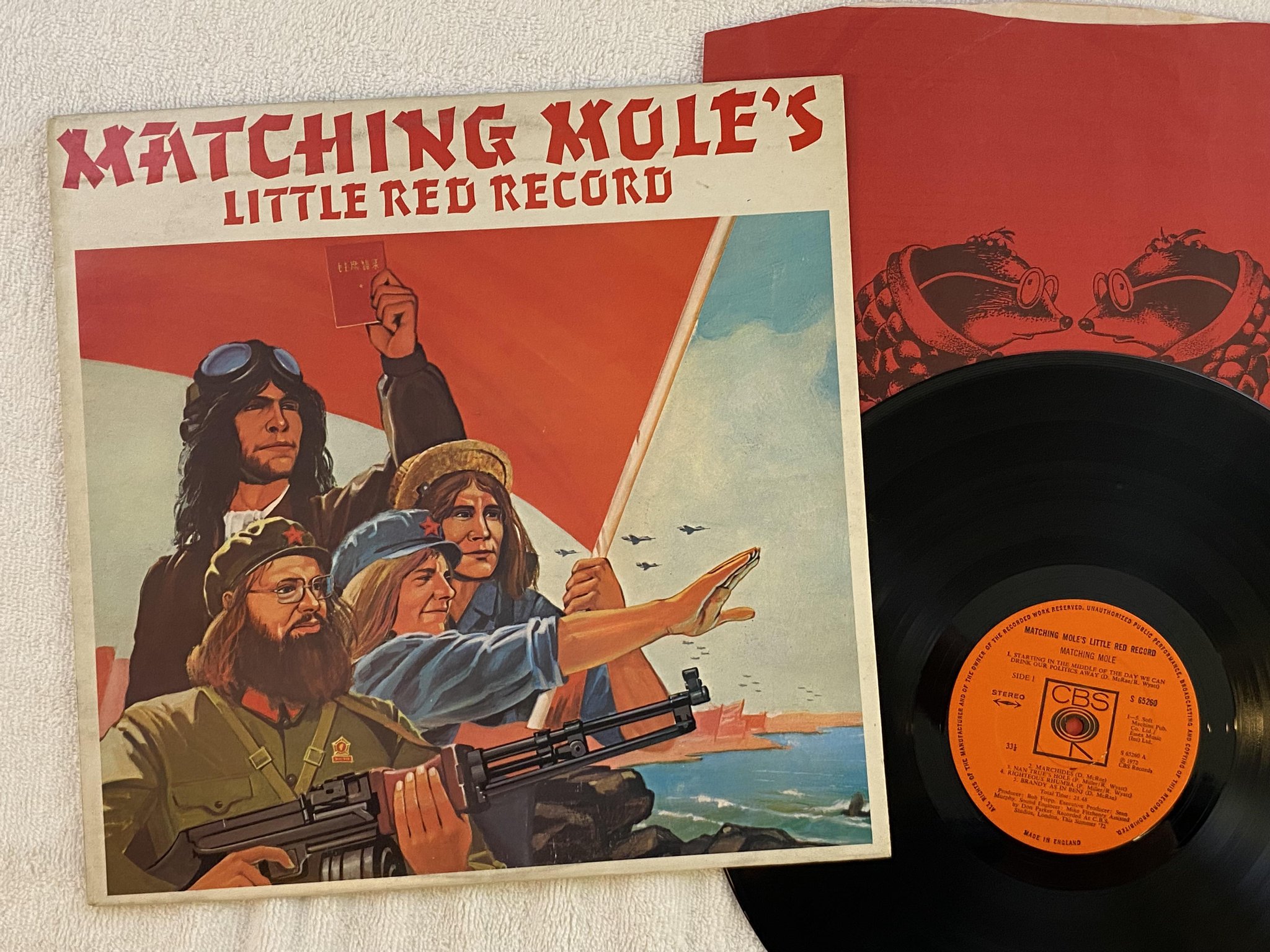 Omslagsbild för skivan MATCHING MOLE Little Red Record LP -72 UK CBS S 65260
