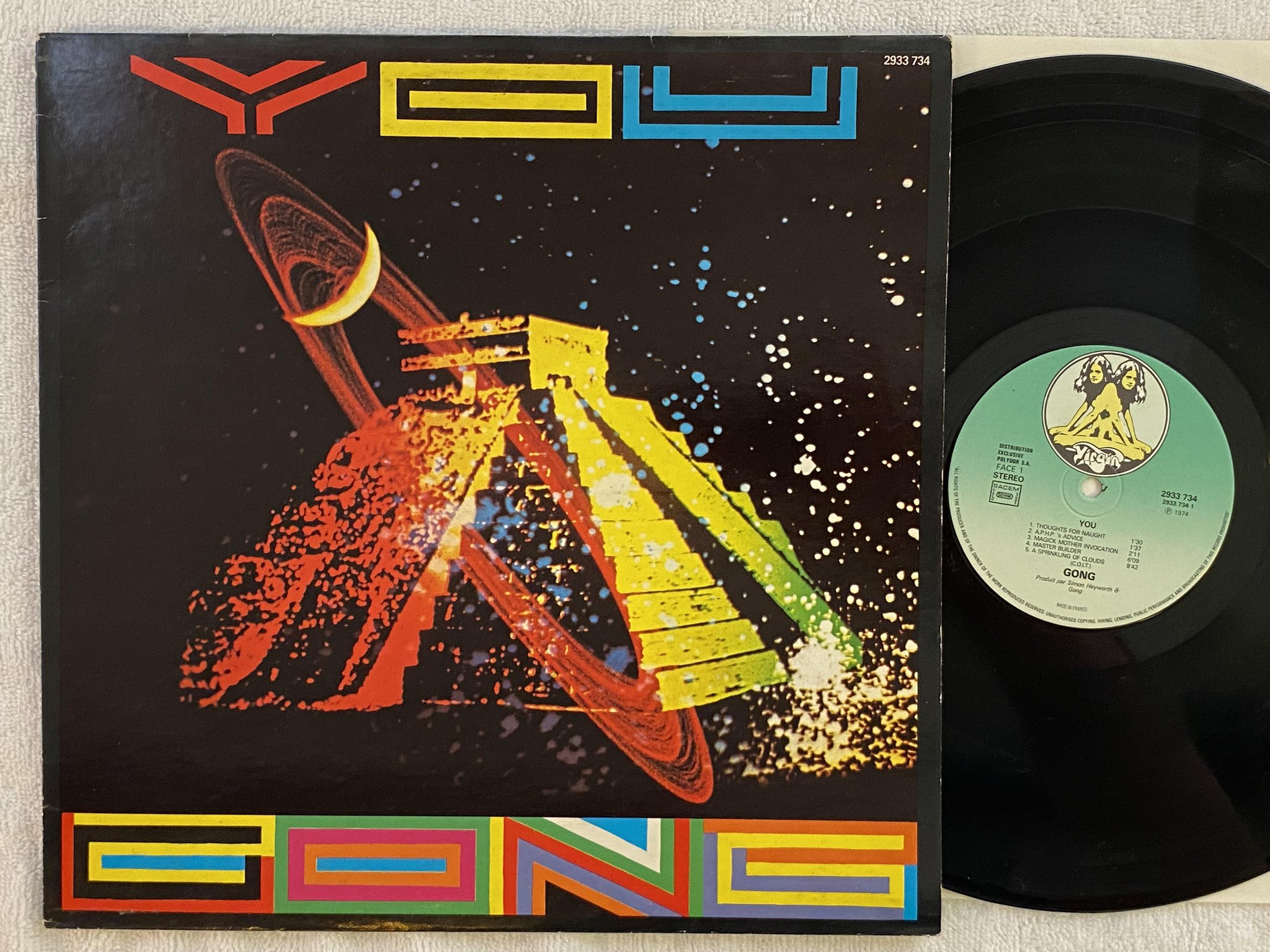 Omslagsbild för skivan GONG you LP re Fra VIRGIN 2933734