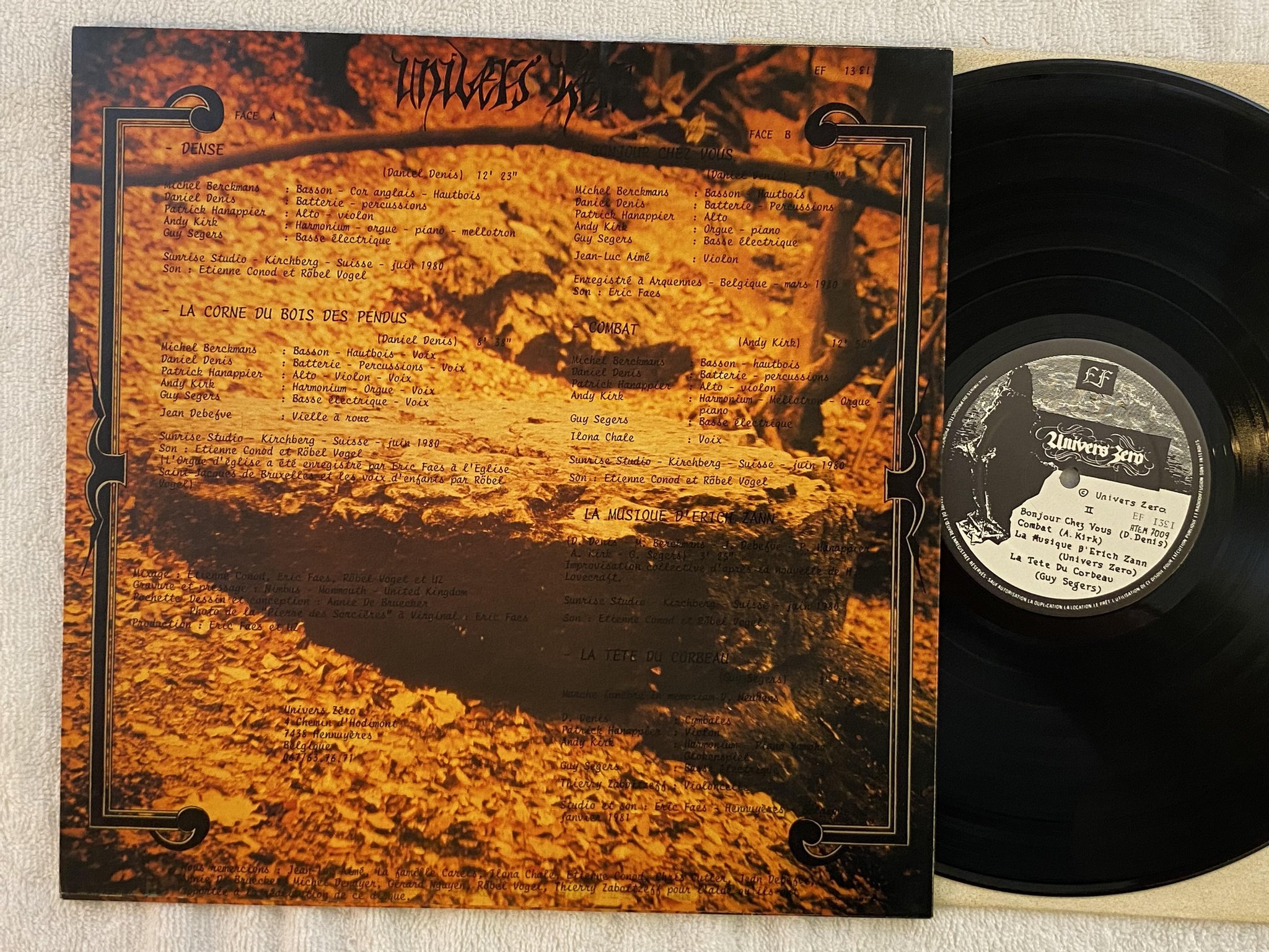 Omslagsbild för skivan UNIVERS ZERO Ceux Du Dehors LP -81 Fra ERIC FAES EF 1331 ** Aantgarde **