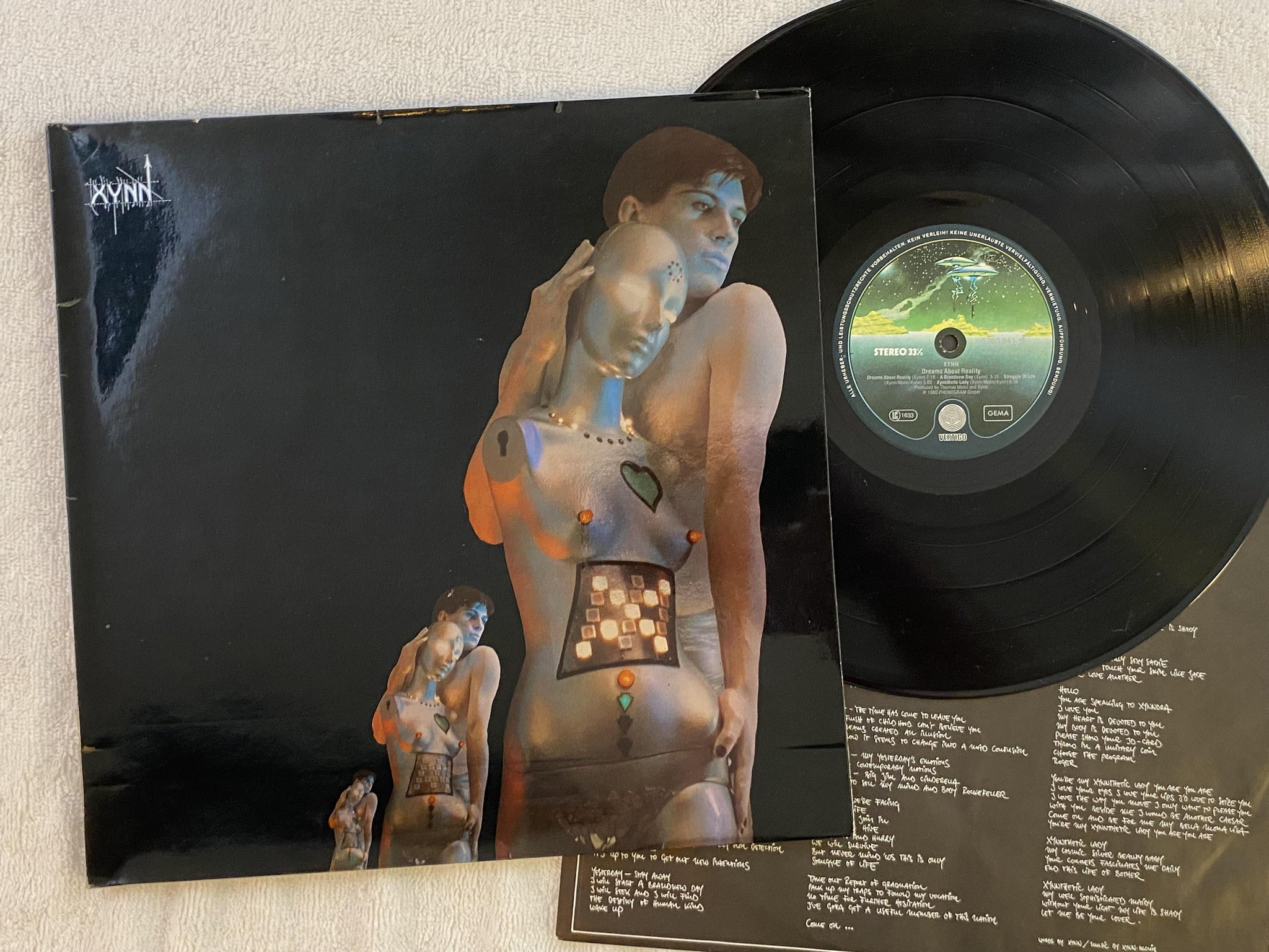 Omslagsbild för skivan XYNN dreams about reality LP -80 Ger VERTIGO 6360641