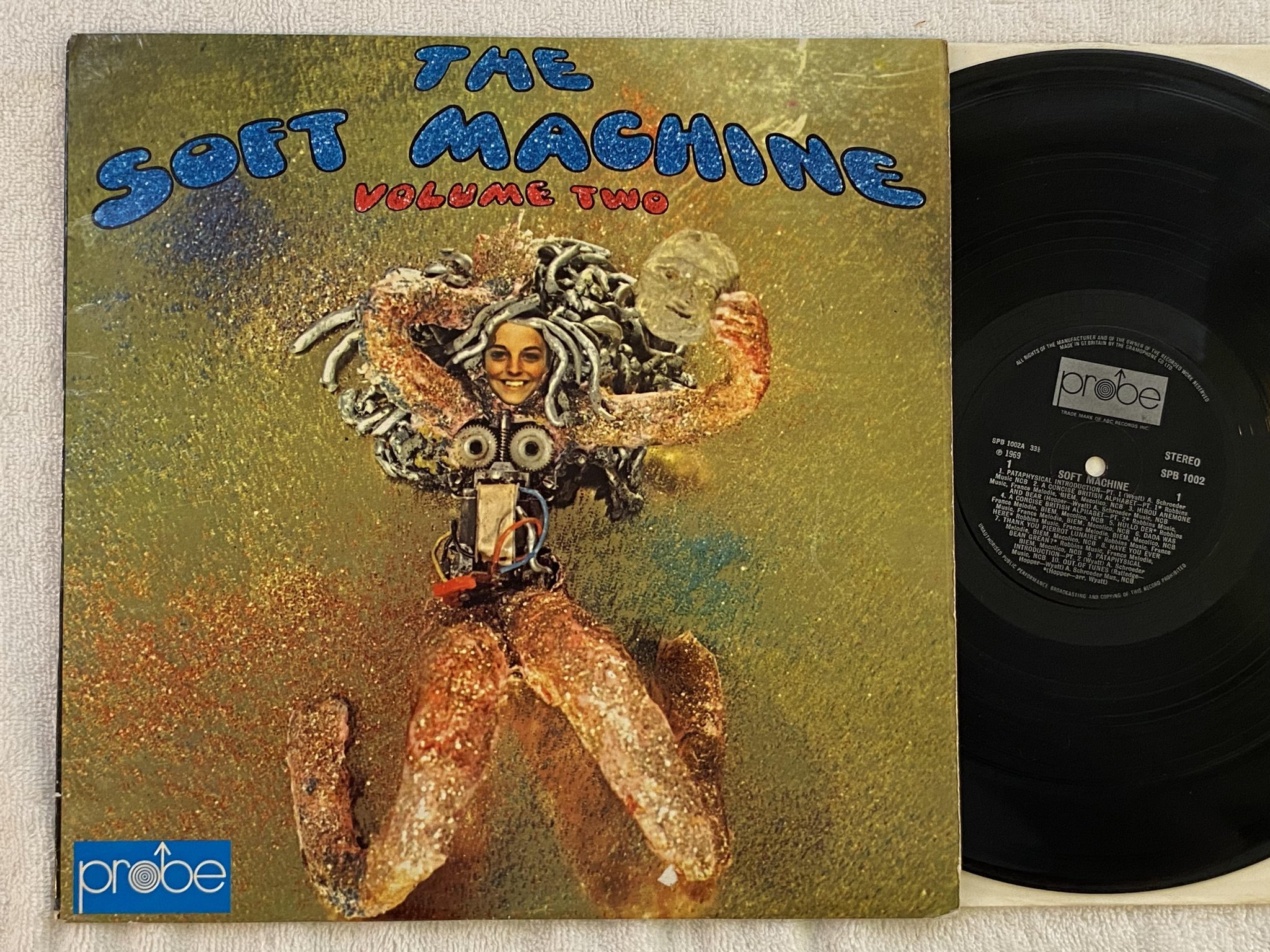 Omslagsbild för skivan SOFT MACHINE volume two LP -69 UK PROBE SPB 1002