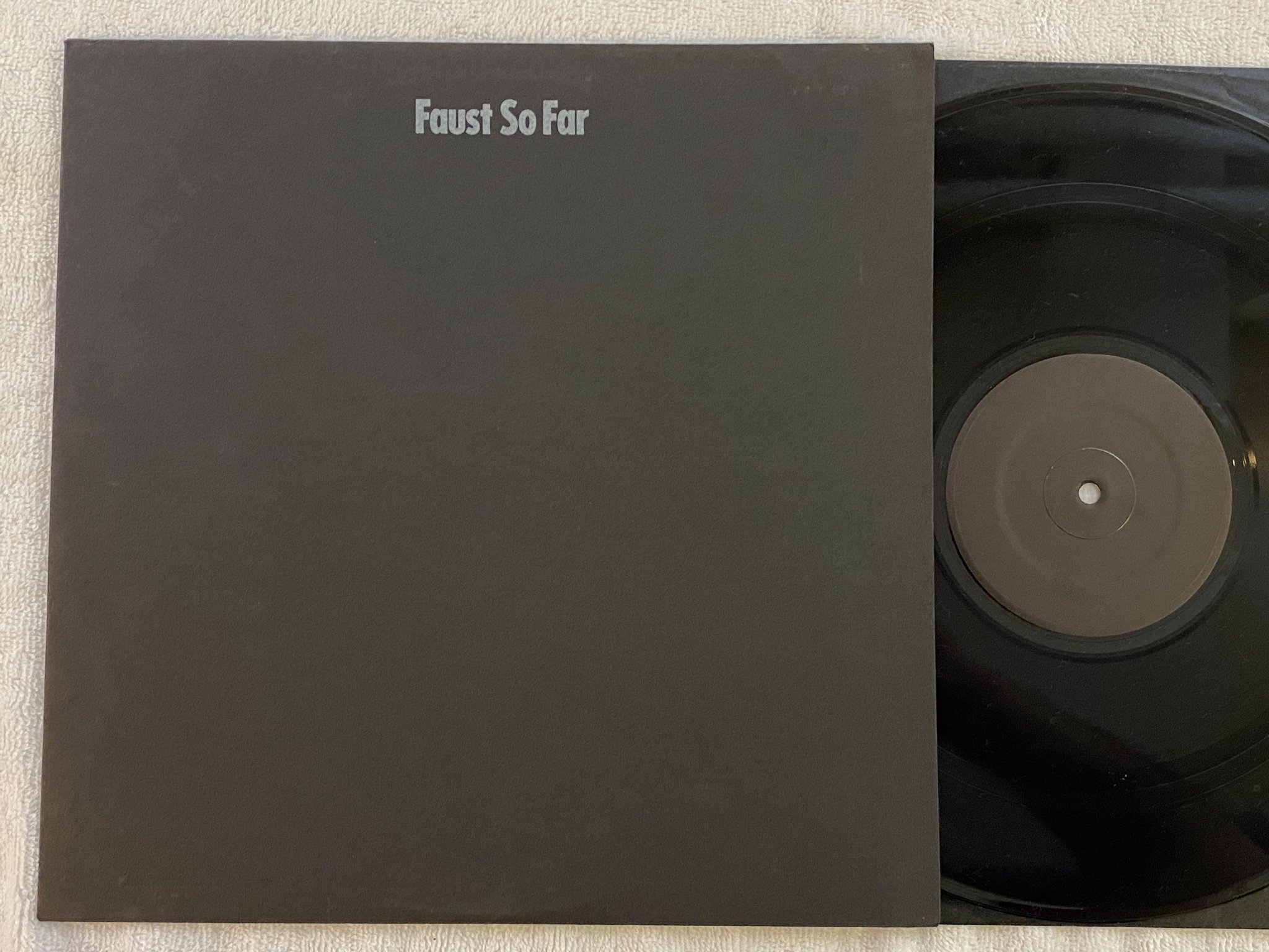 Omslagsbild för skivan FAUST so far LP UK RECOMMENDED R.R. ^ two *** KRAUTROCK ***