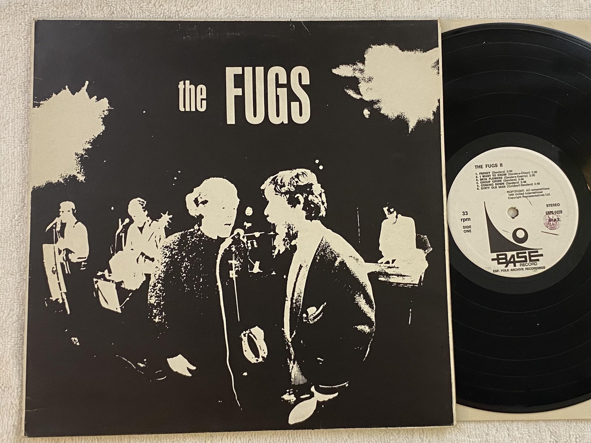 Omslagsbild för skivan THE FUGS II LP Ita BASE ESP 1028