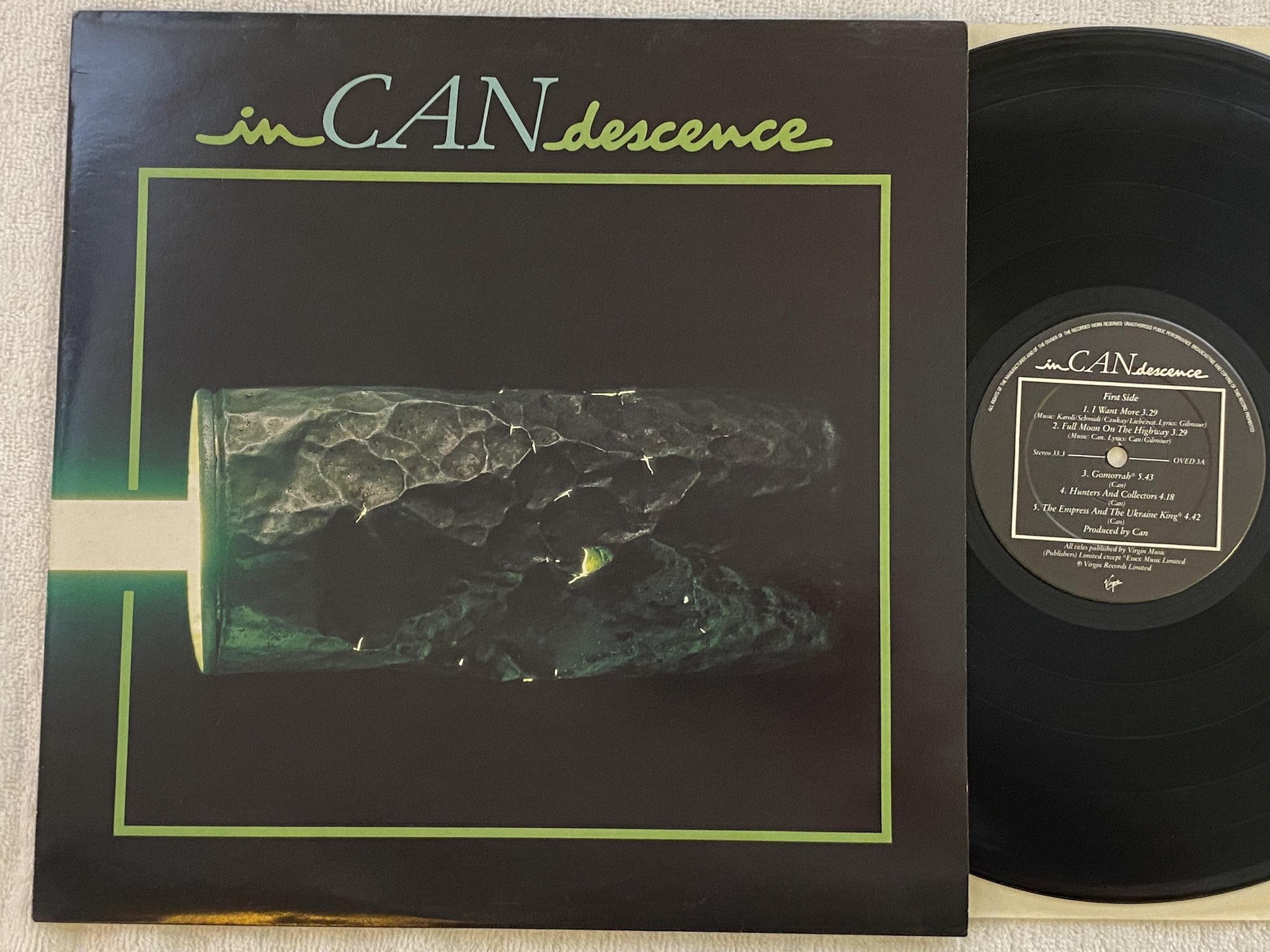 Omslagsbild för skivan CAN InCANdescence LP -81 UK VIRGIN OVED 3