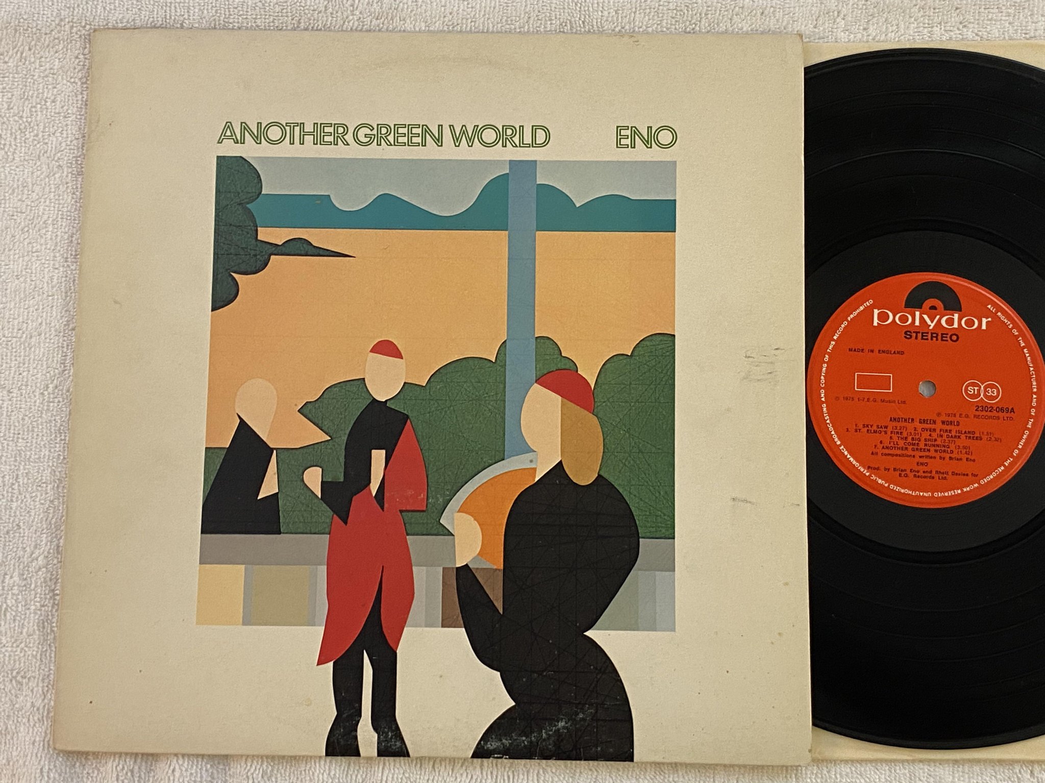 Omslagsbild för skivan ENO another green world LP -75 UK POLYDOR 2302-069