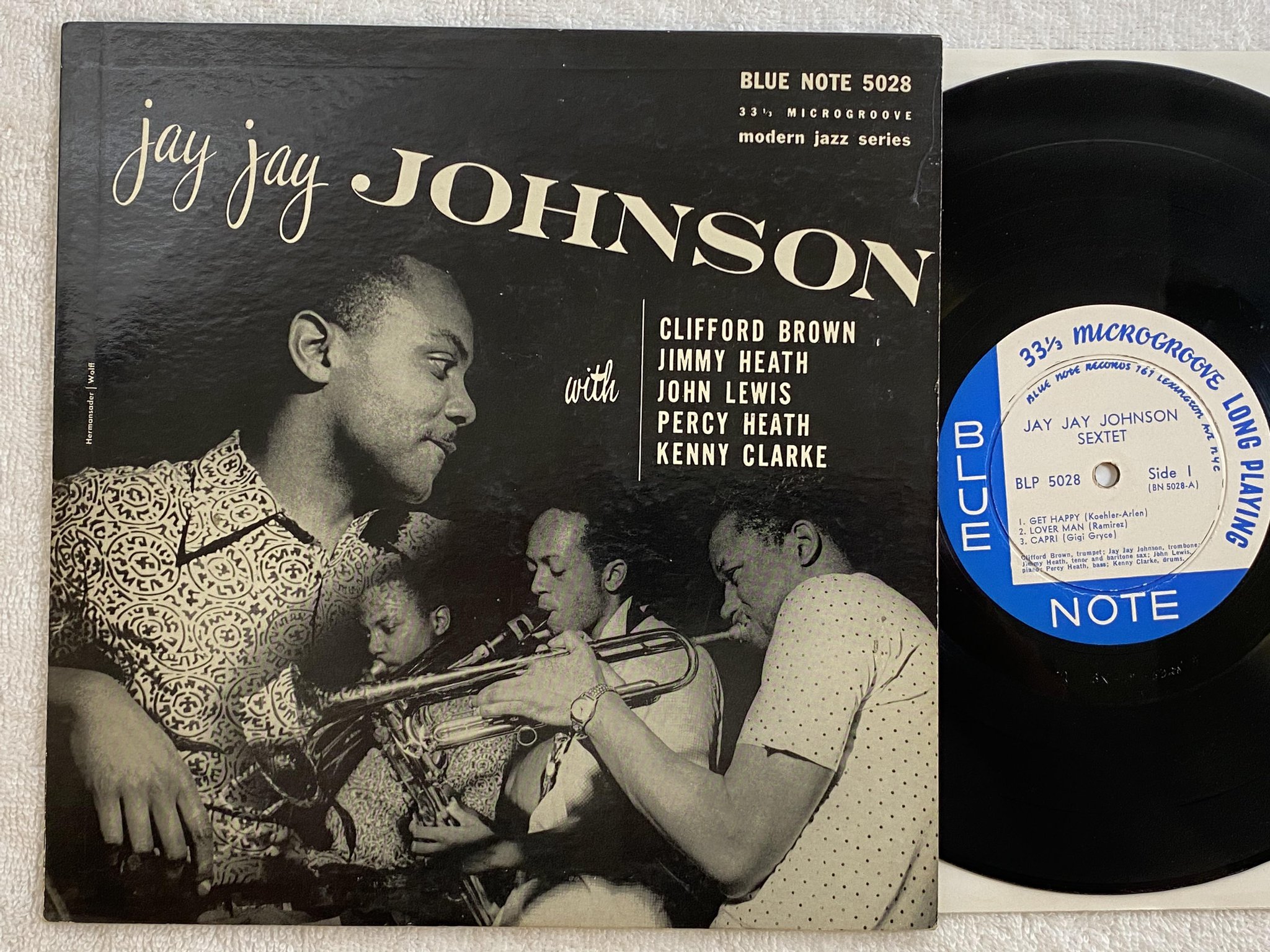 Omslagsbild för skivan JAY JAY JOHNSON SEXTET with 10"LP -53 US BLUE NOTE BLP 5028