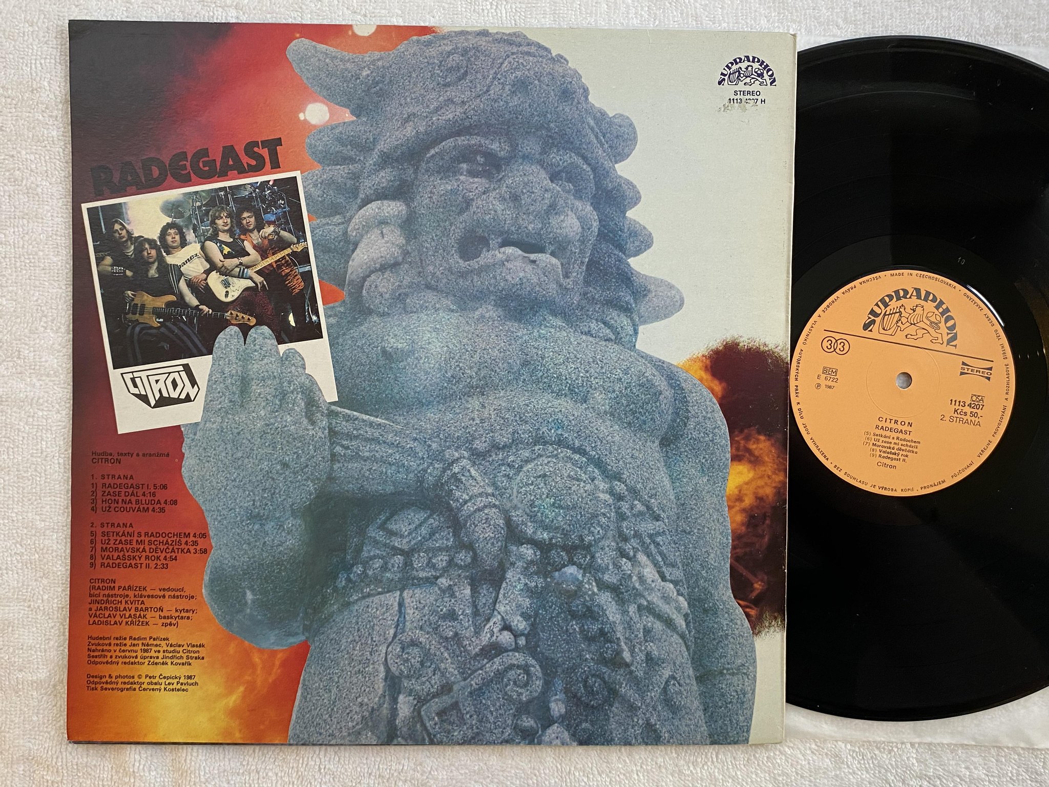 Omslagsbild för skivan CITRON Radegast LP -87 SUPRAPHON 1113 4207