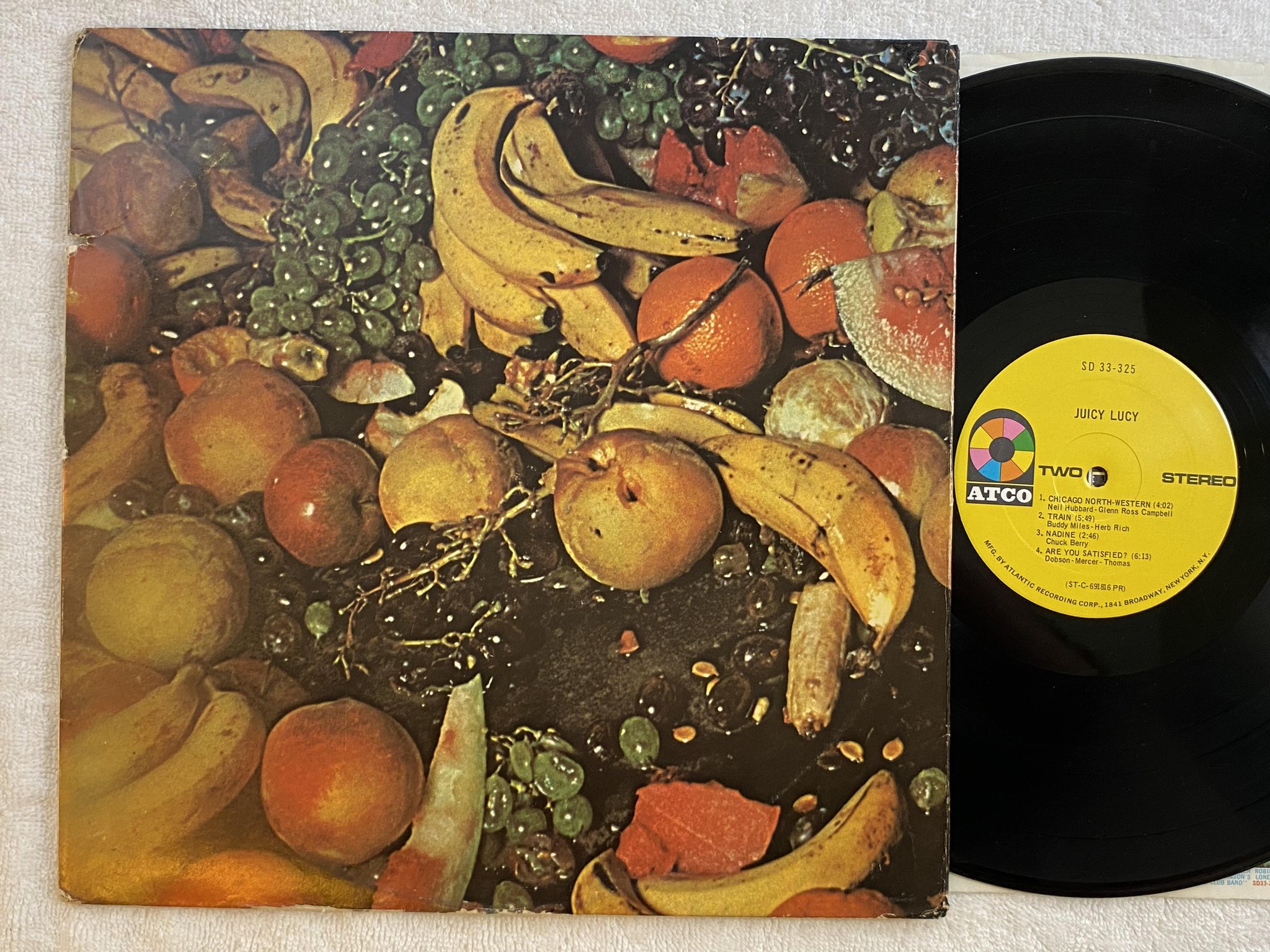 Omslagsbild för skivan JUICY LUCY s/t LP -70 US ATCO SD 33-325