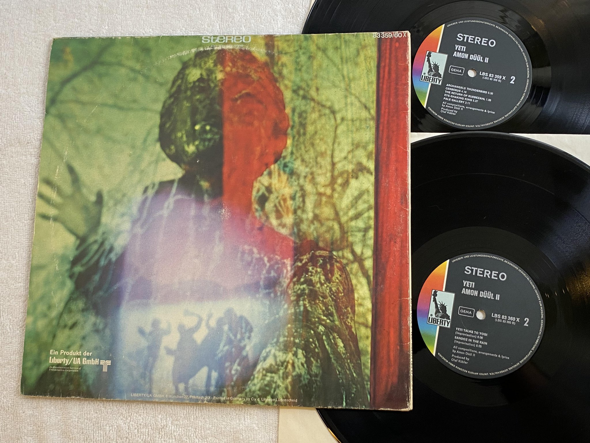Omslagsbild för skivan AMON DUUL II yeti 2xLP -70 Ger LIBERTY LBS 83 359/60 X