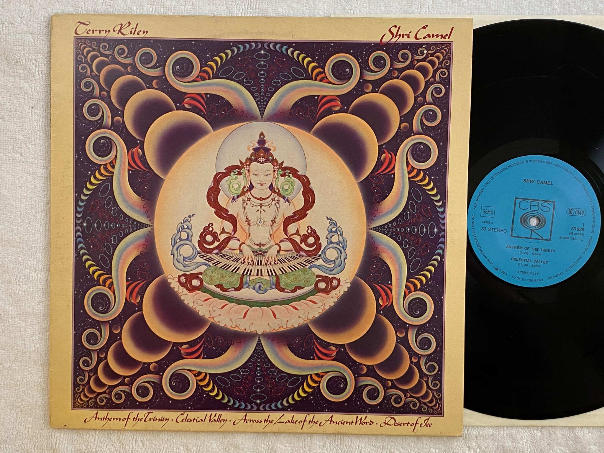 Omslagsbild för skivan TERRY RILEY shri camel LP -80 Ger CBS 73929
